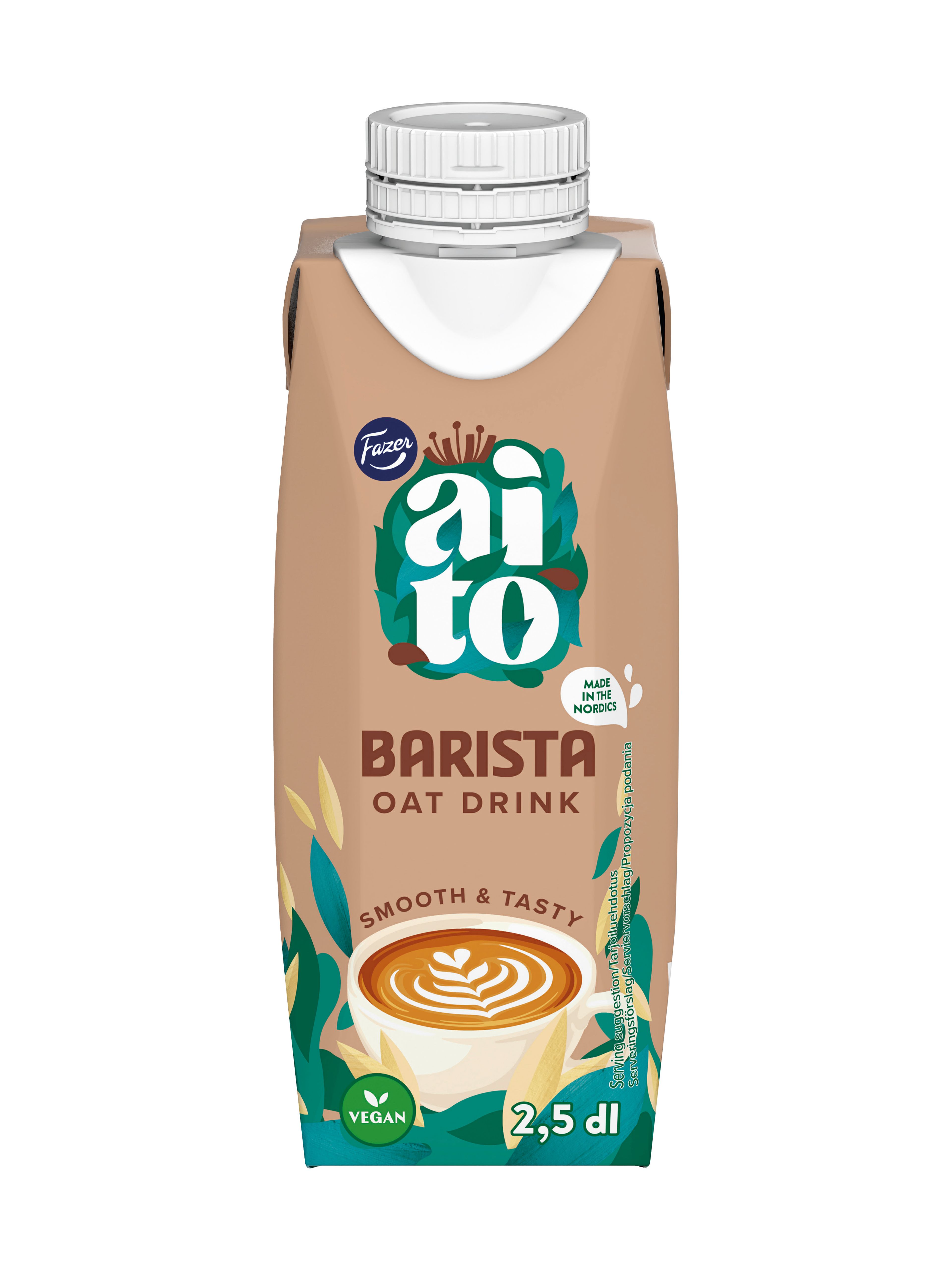 Produktbild som visar Havredryck Barista från Fazer Aito