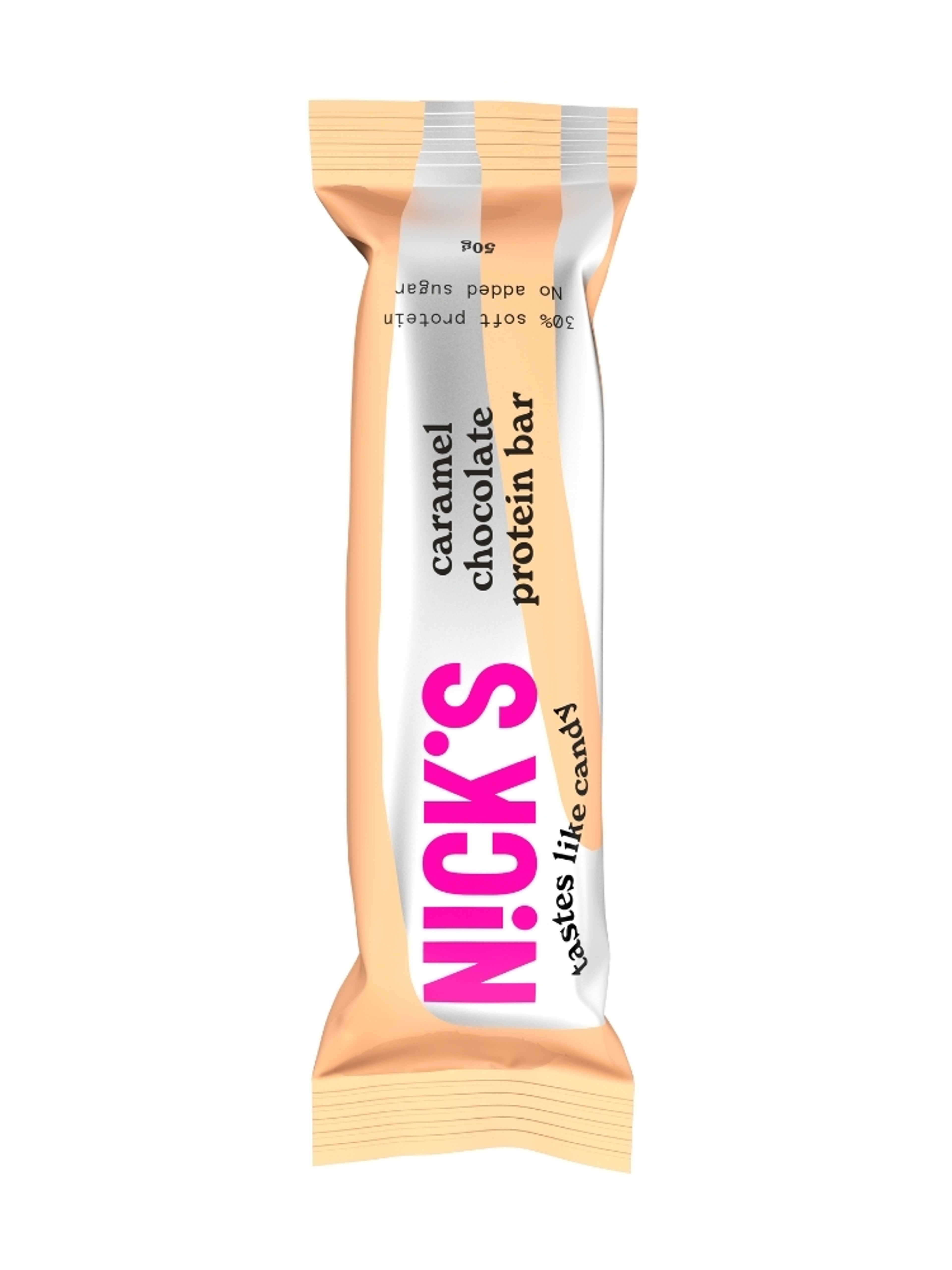 Produktbild som visar Caramel Chocolate Bar från Nicks