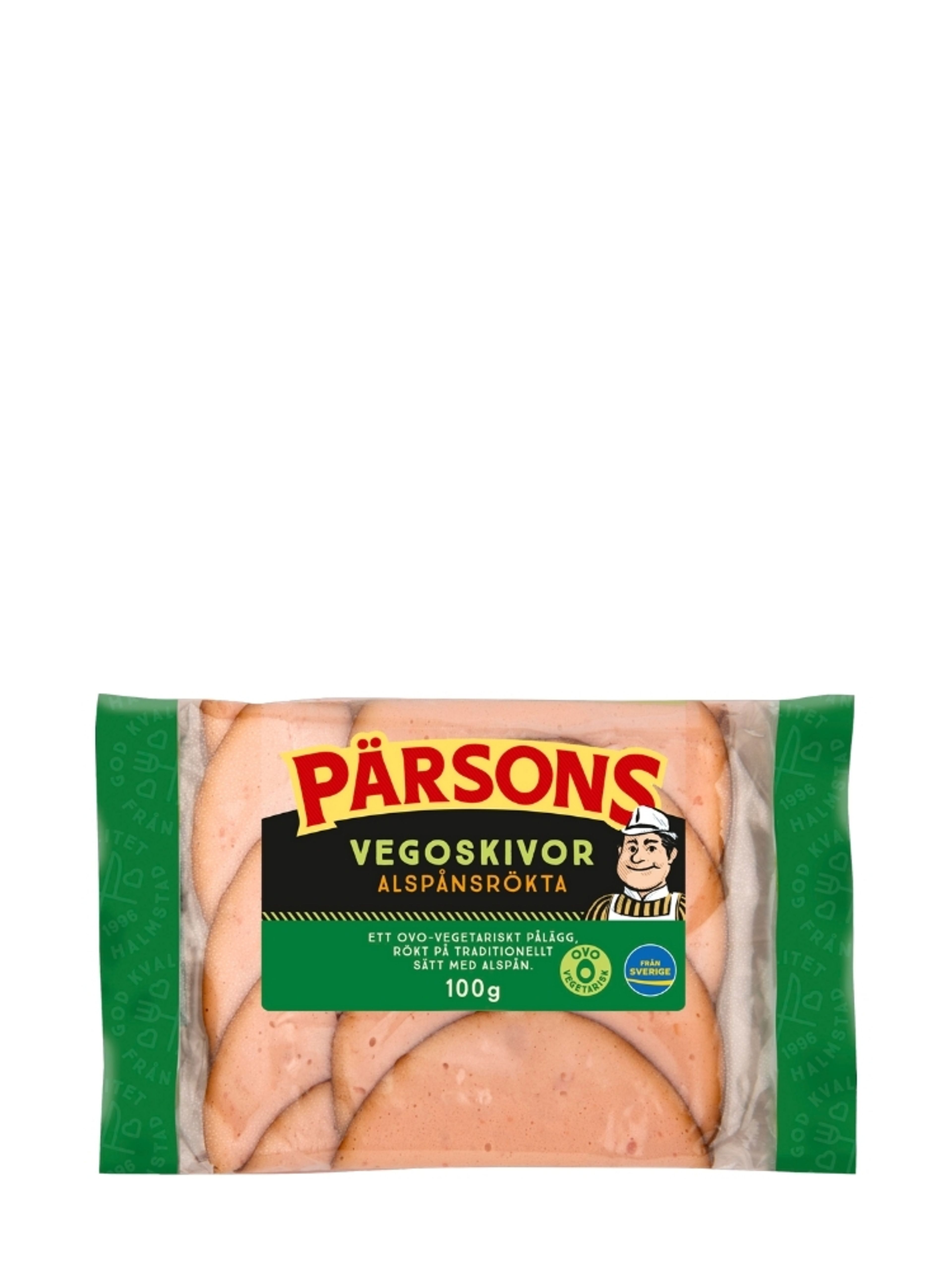 Produktbild som visar Ålspånsrökt Vegoskivor från Pärsons