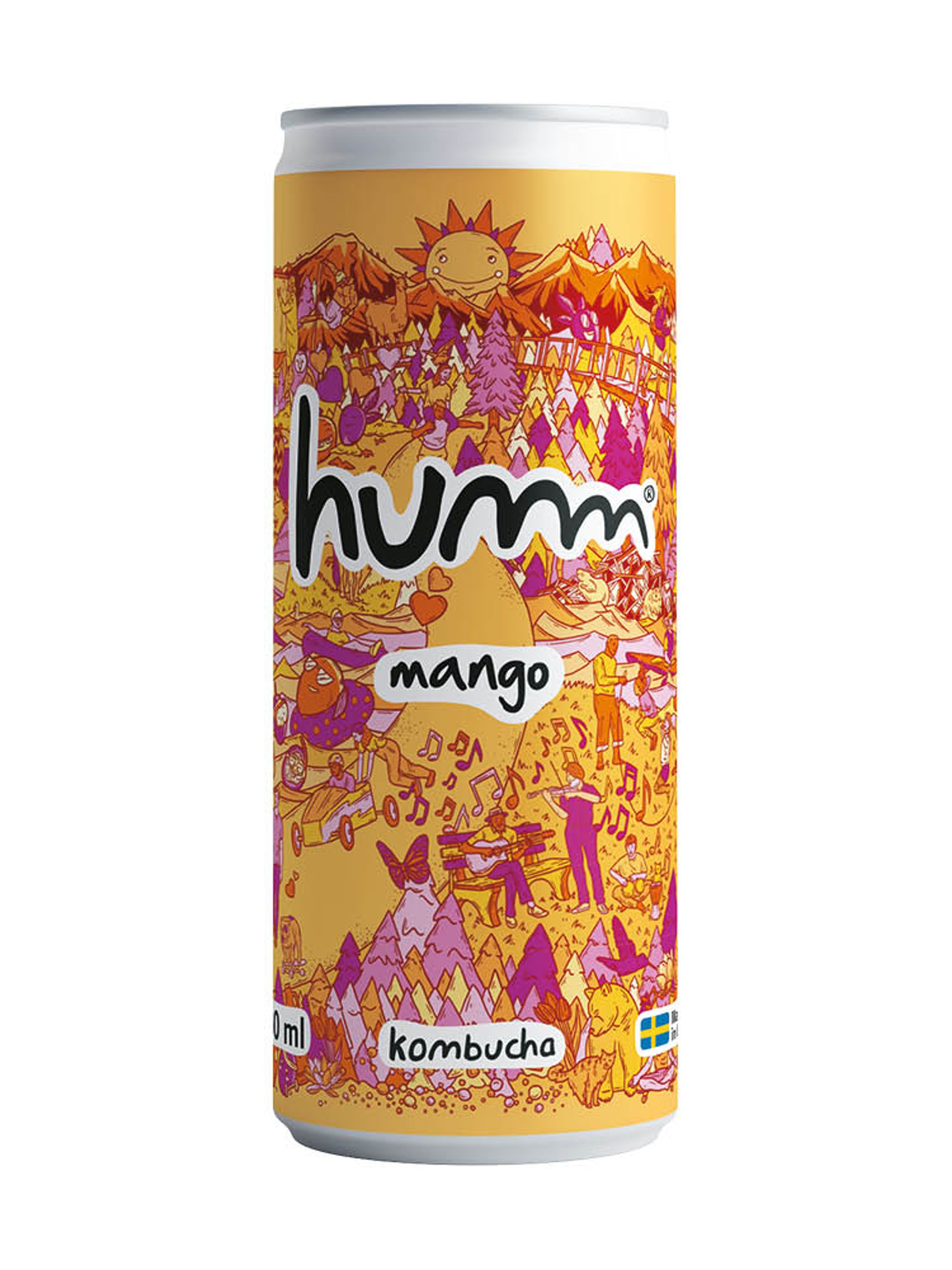 Produktbild som visar Kombucha Mango från Humm