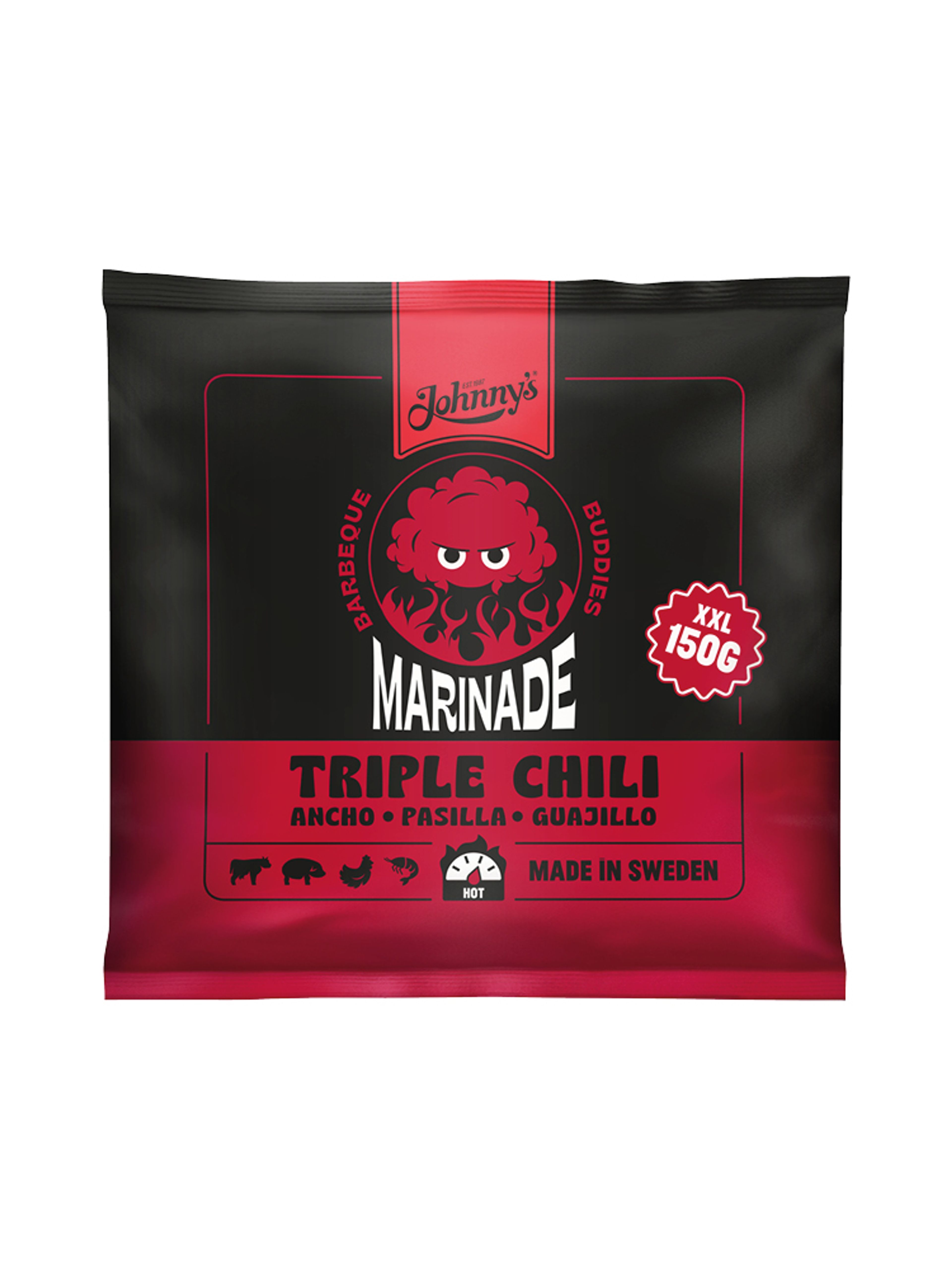 Produktbild som visar Marinad Triple Chili från Johnny's