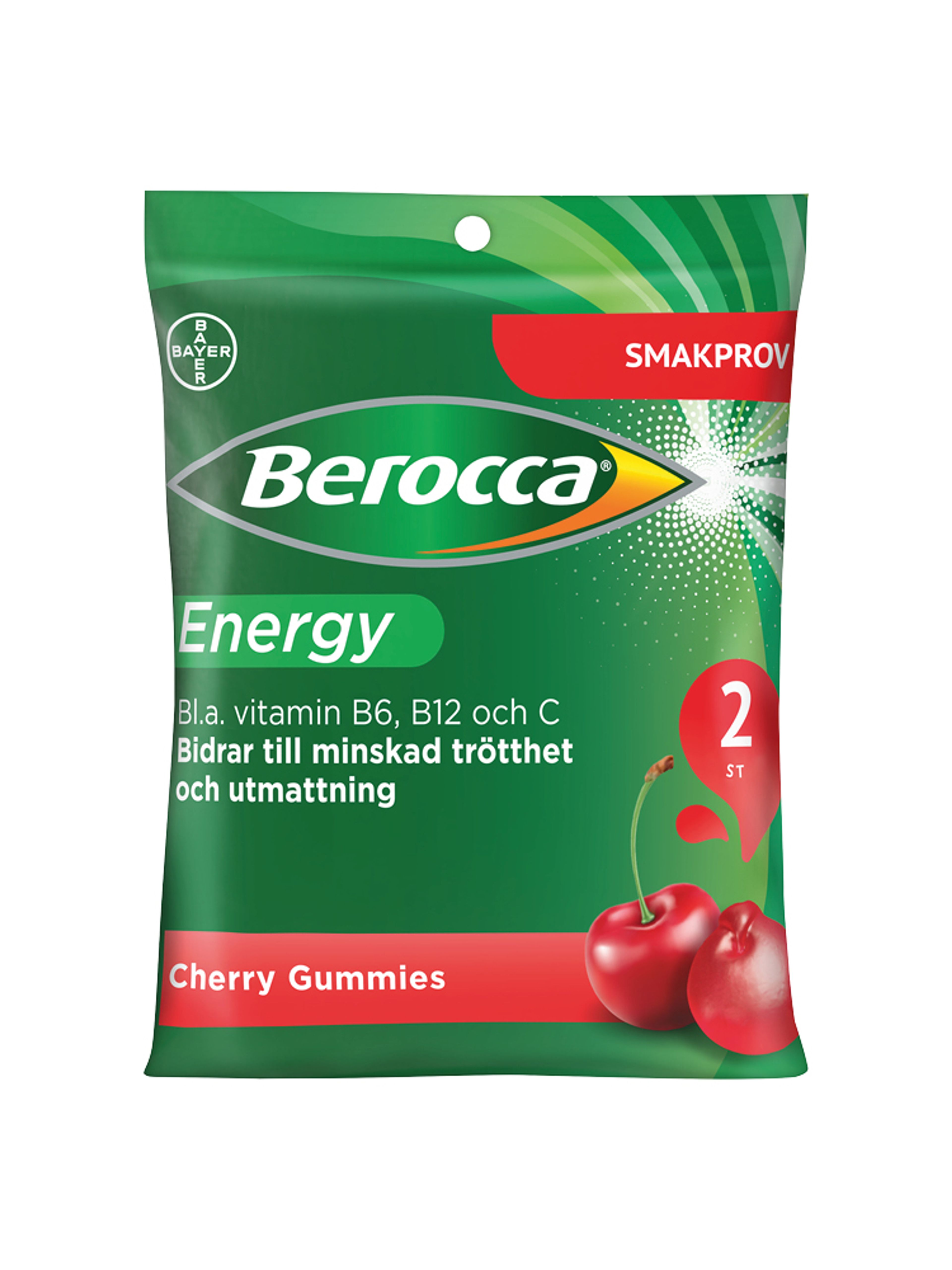 Produktbild som visar Berocca Energy Gummies Cherry från Berocca