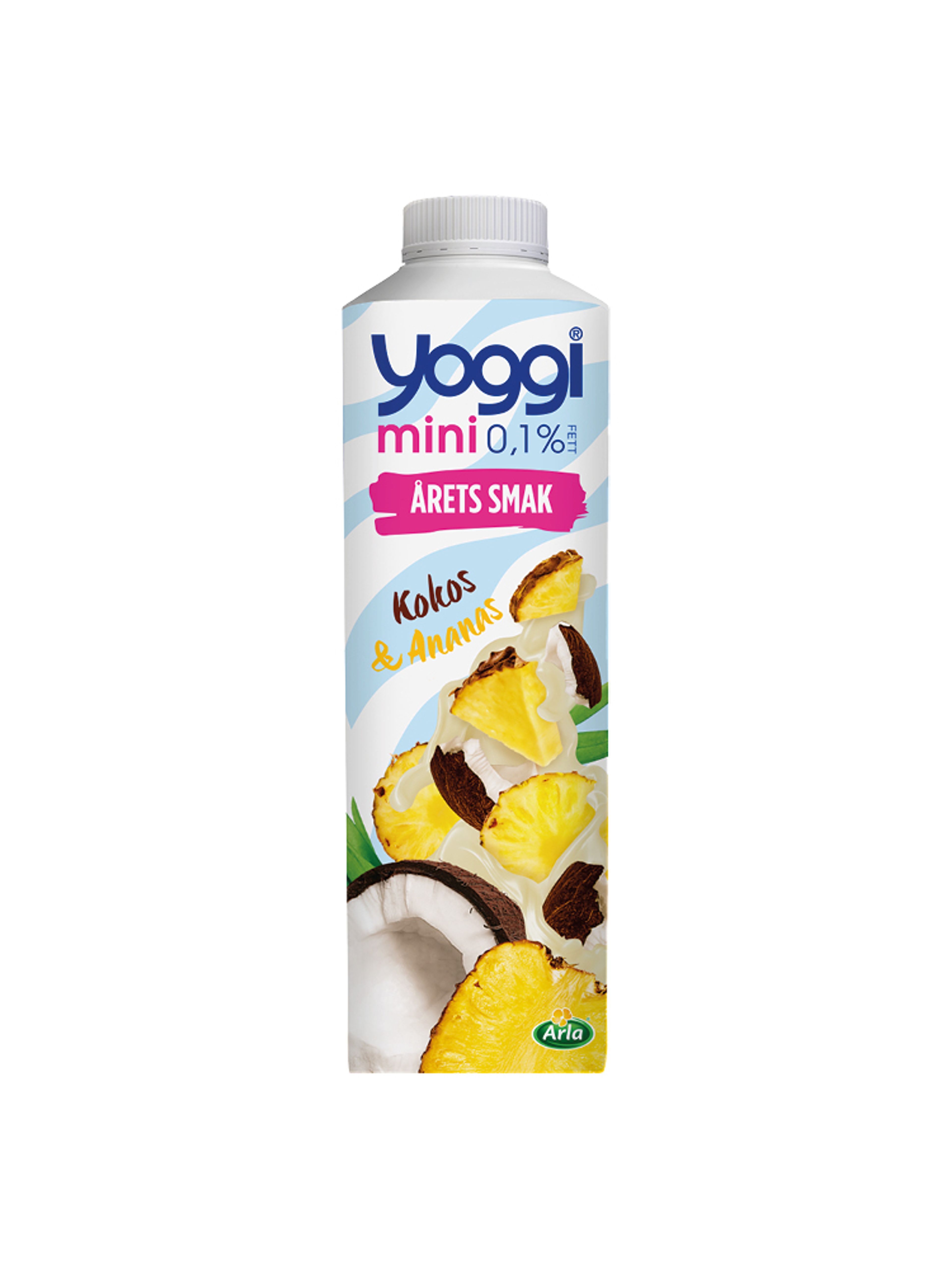 Produktbild som visar Yoggi mini kokos & ananas från Yoggi