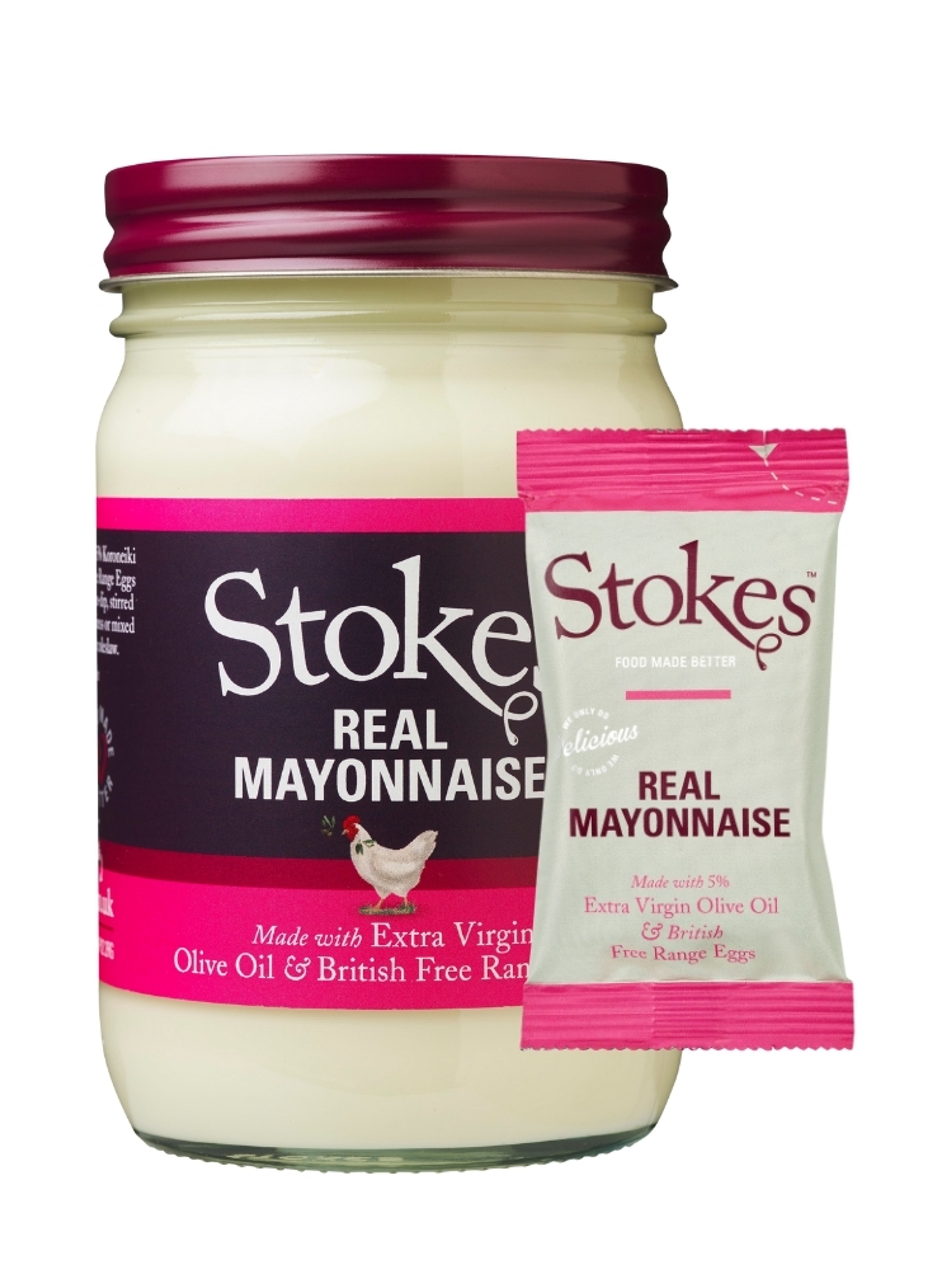 Produktbild som visar Äkta Majonnäs (provpåse) från Stokes