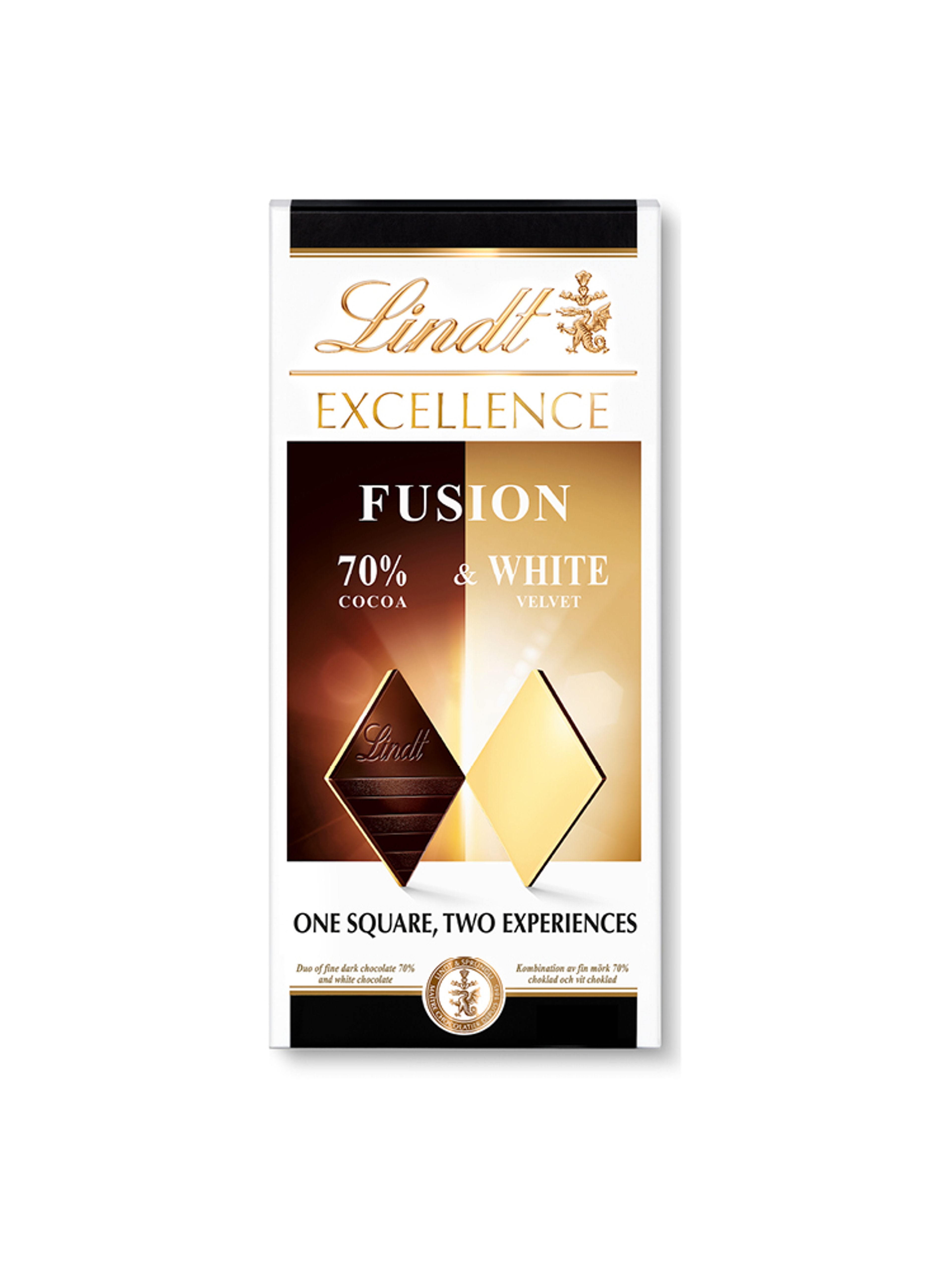 Produktbild som visar EXCELLENCE FUSION 70 % & WHITE från Lindt