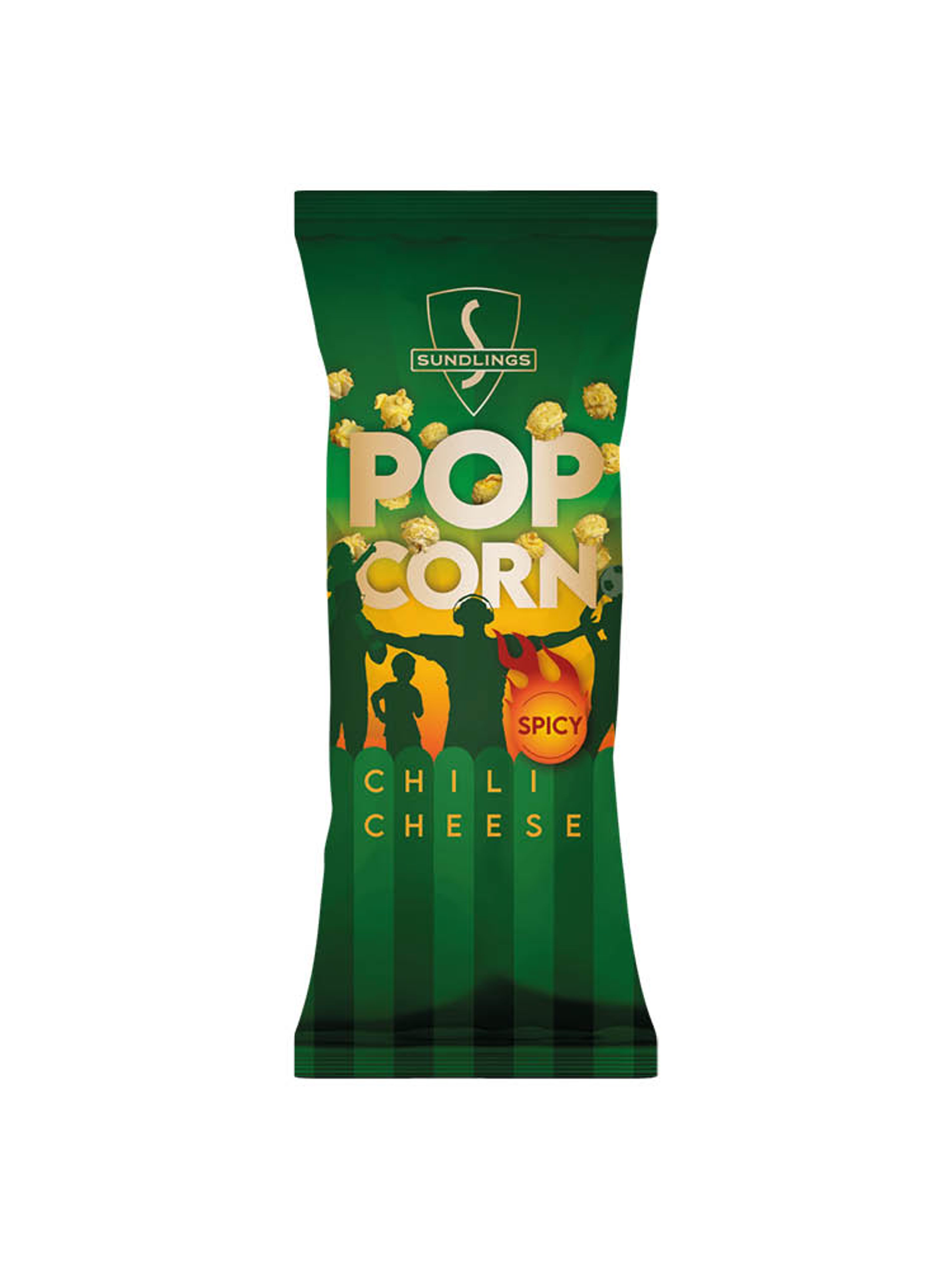 Produktbild som visar Chili Cheese Popcorn från Sundlings