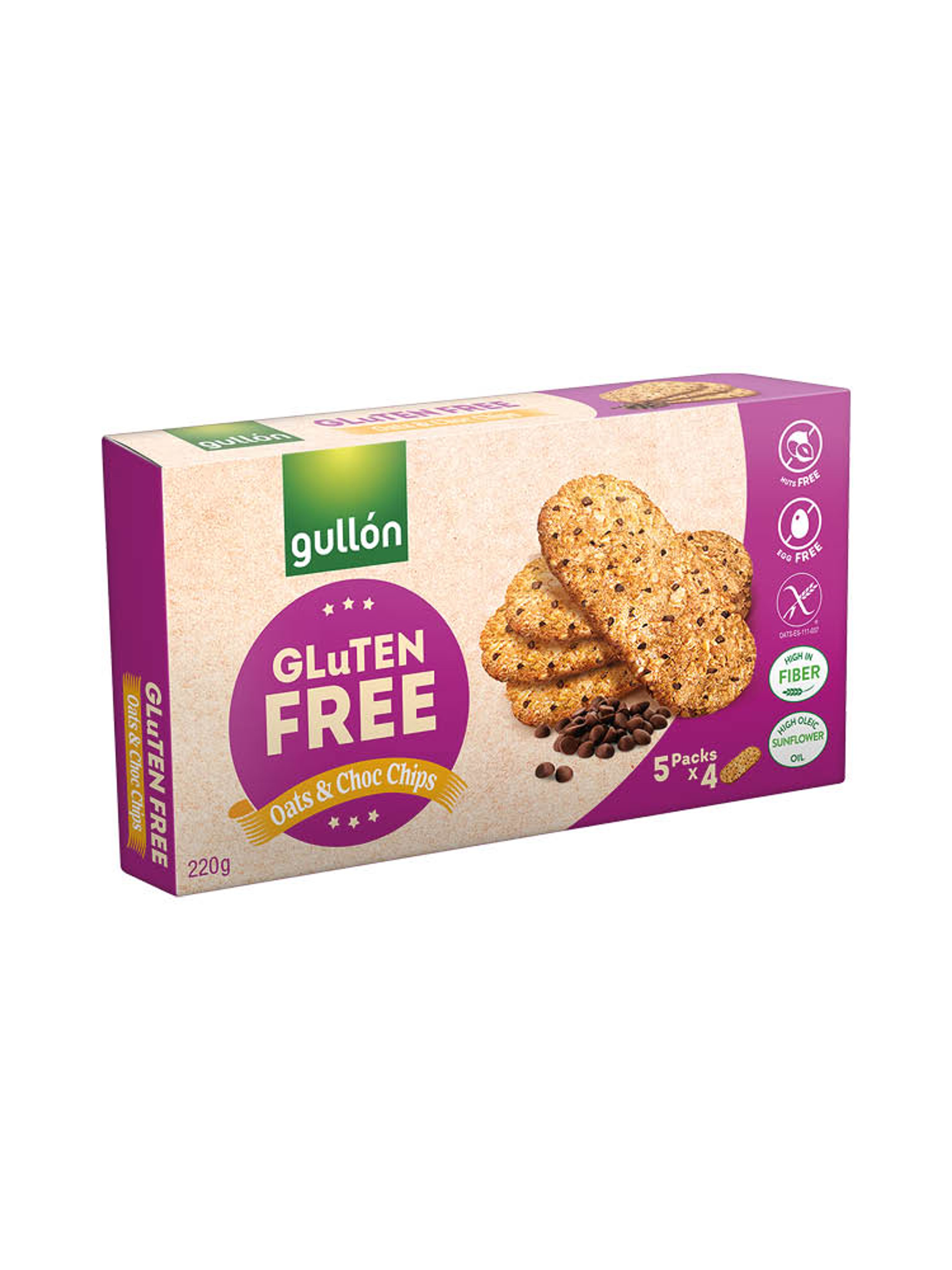 Produktbild som visar Oats & Choc Chips från Gullón