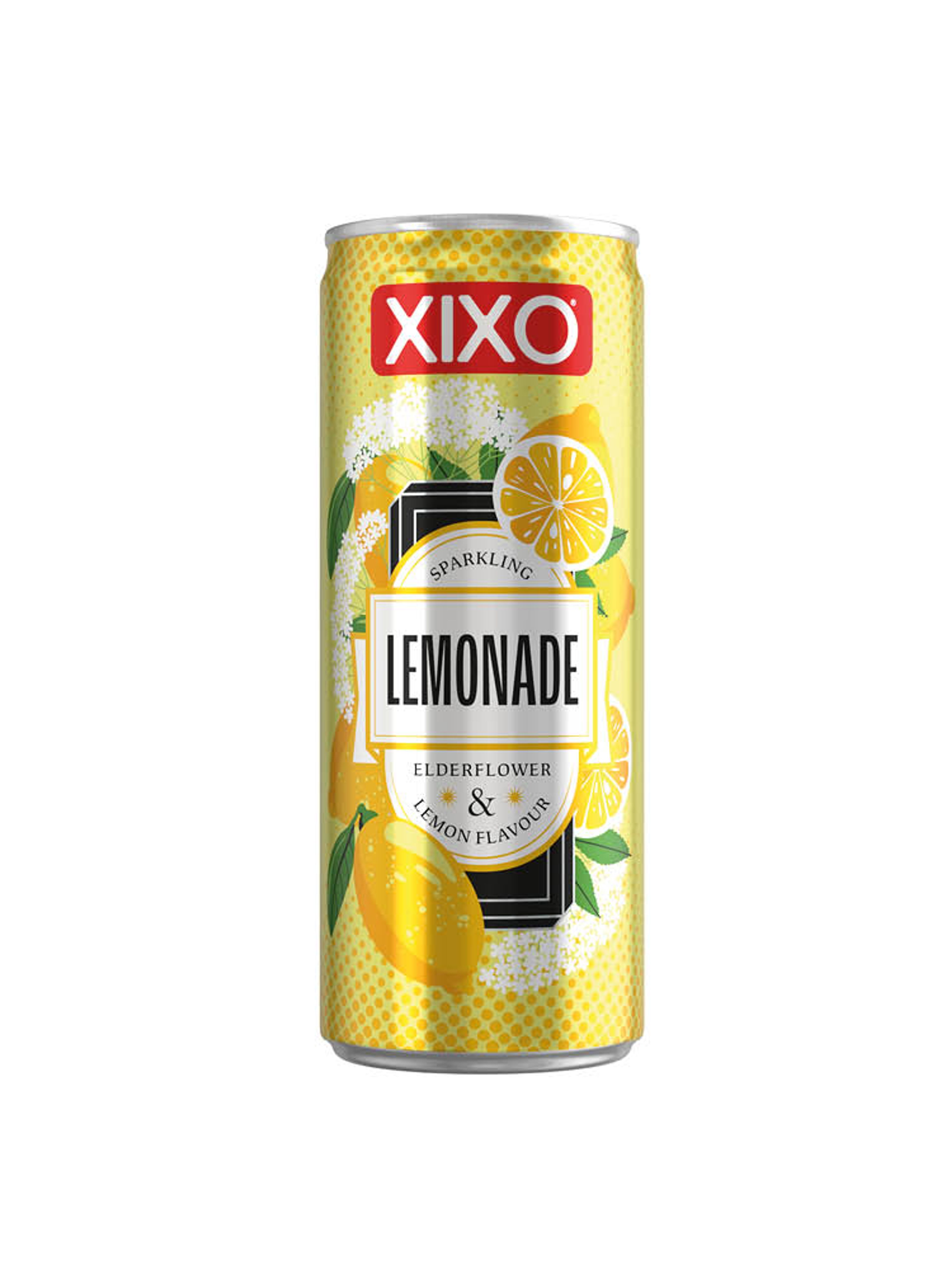 Produktbild som visar Kolsyrad lemonad Fläder & Citron från Xixo