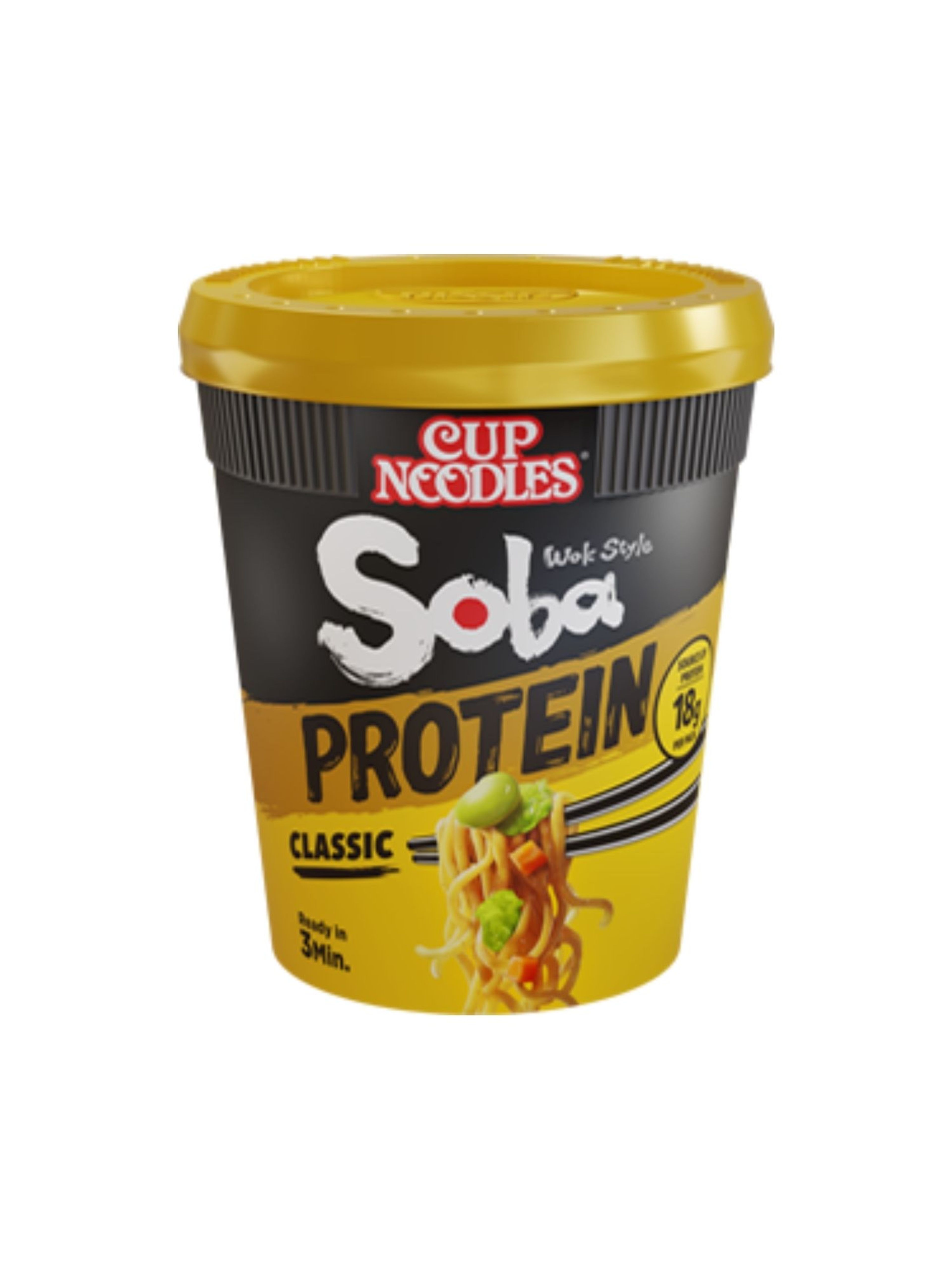 Produktbild som visar Soba Cup Protein Classic från Nissin
