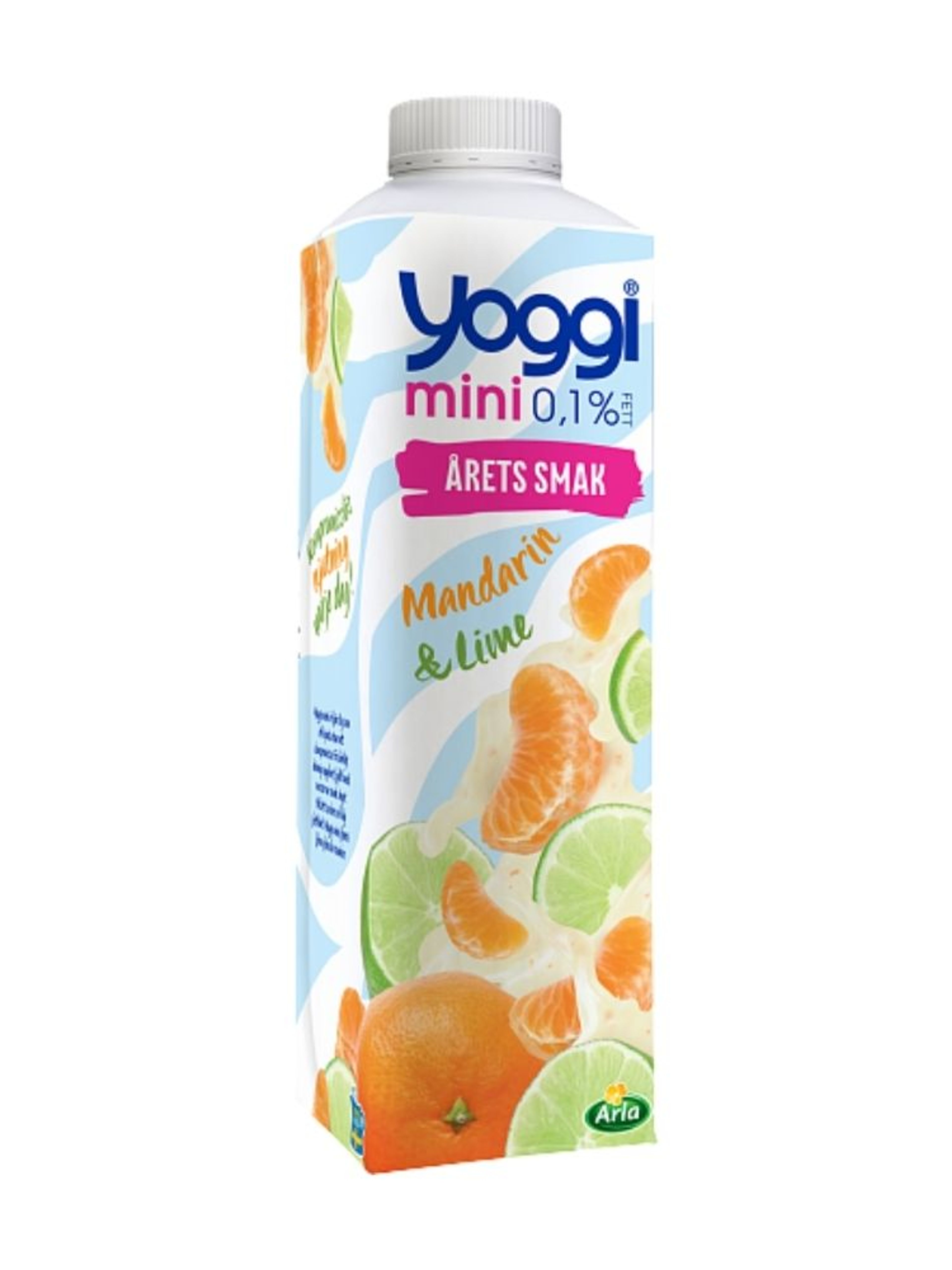 Produktbild som visar Mini yoghurt mandarin lime från Yoggi