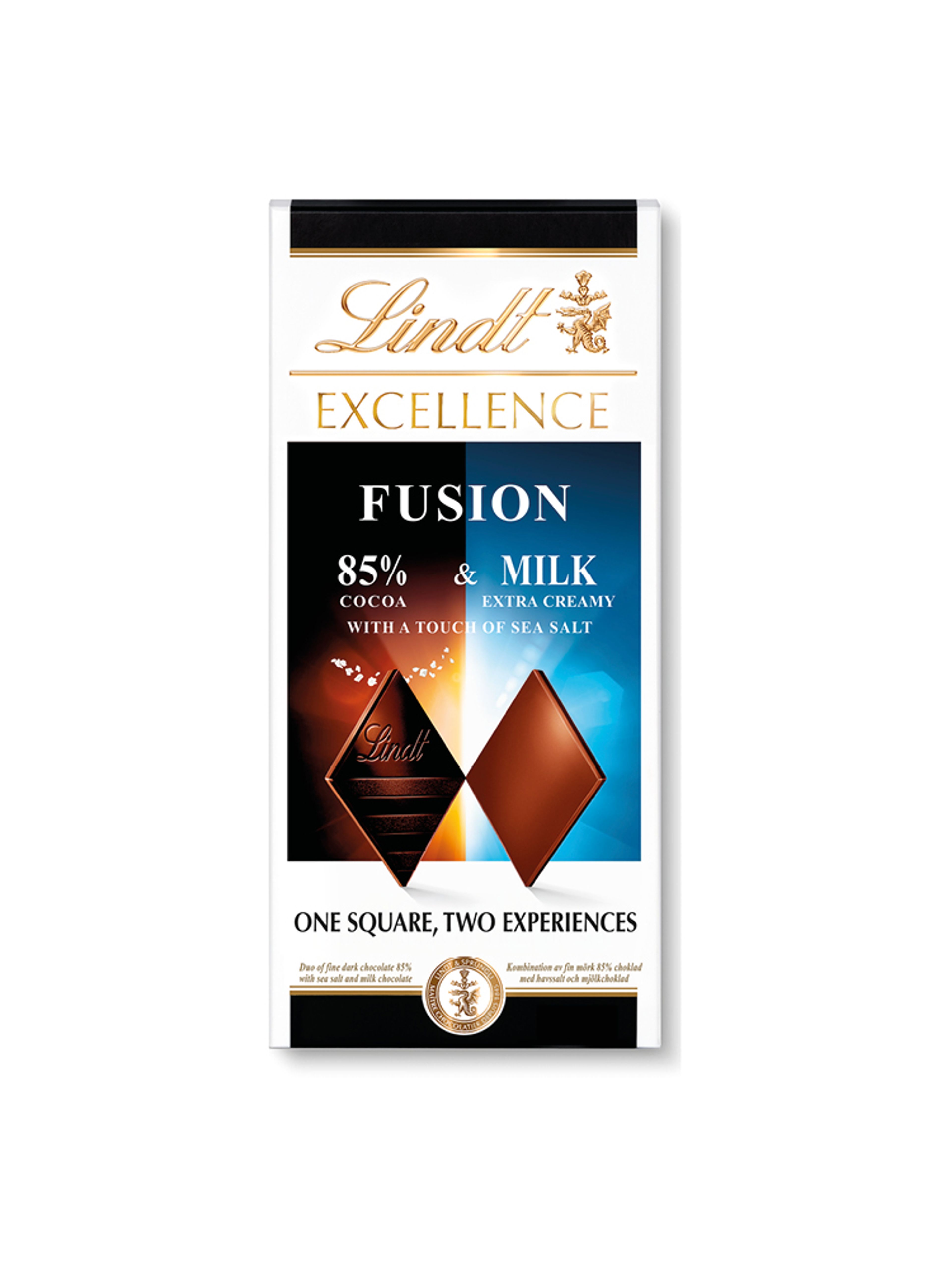 Produktbild som visar EXCELLENCE FUSION 85 % & MILK från Lindt