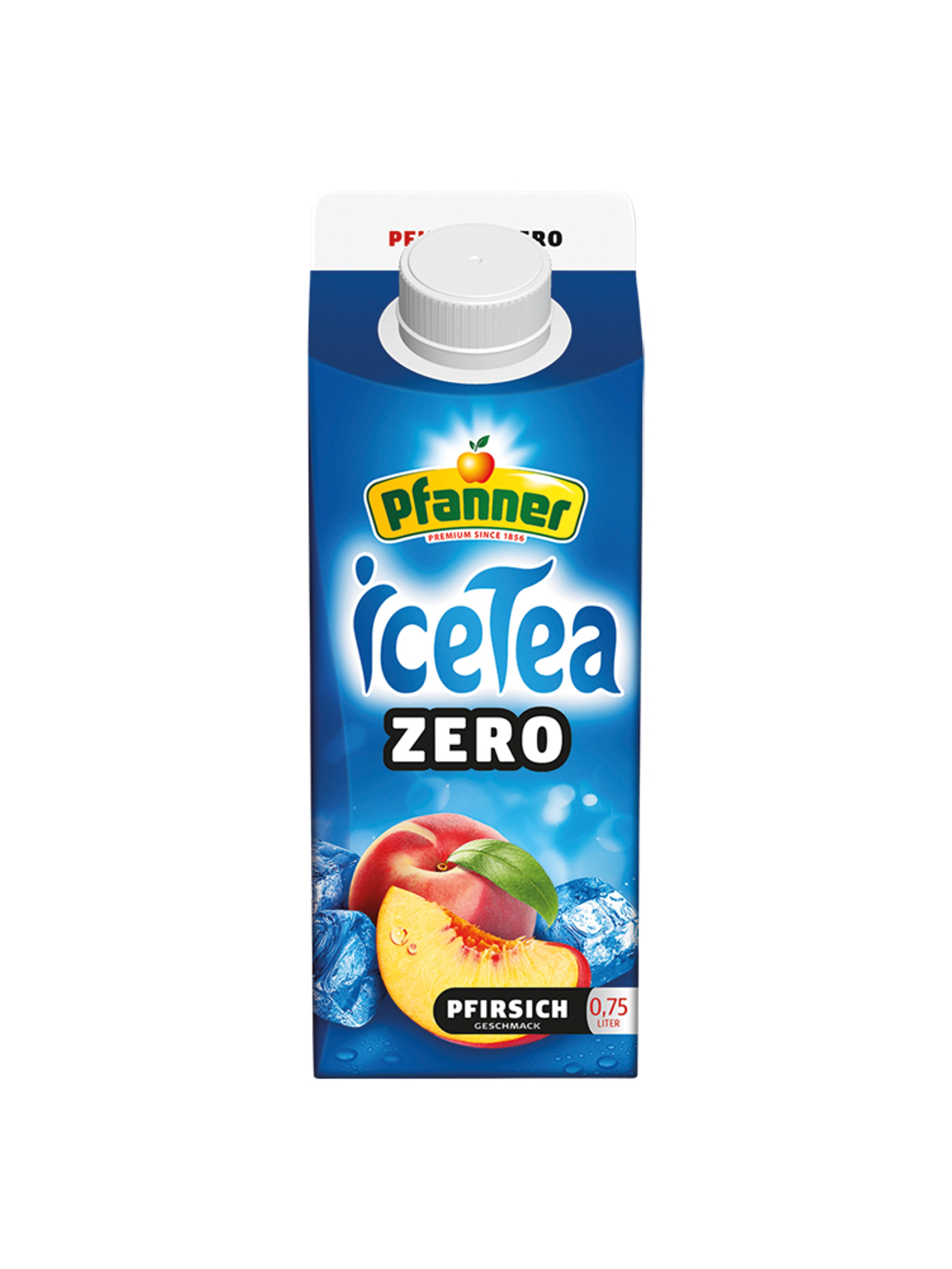 Produktbild som visar Ice Tea Persika Zero från Pfanner