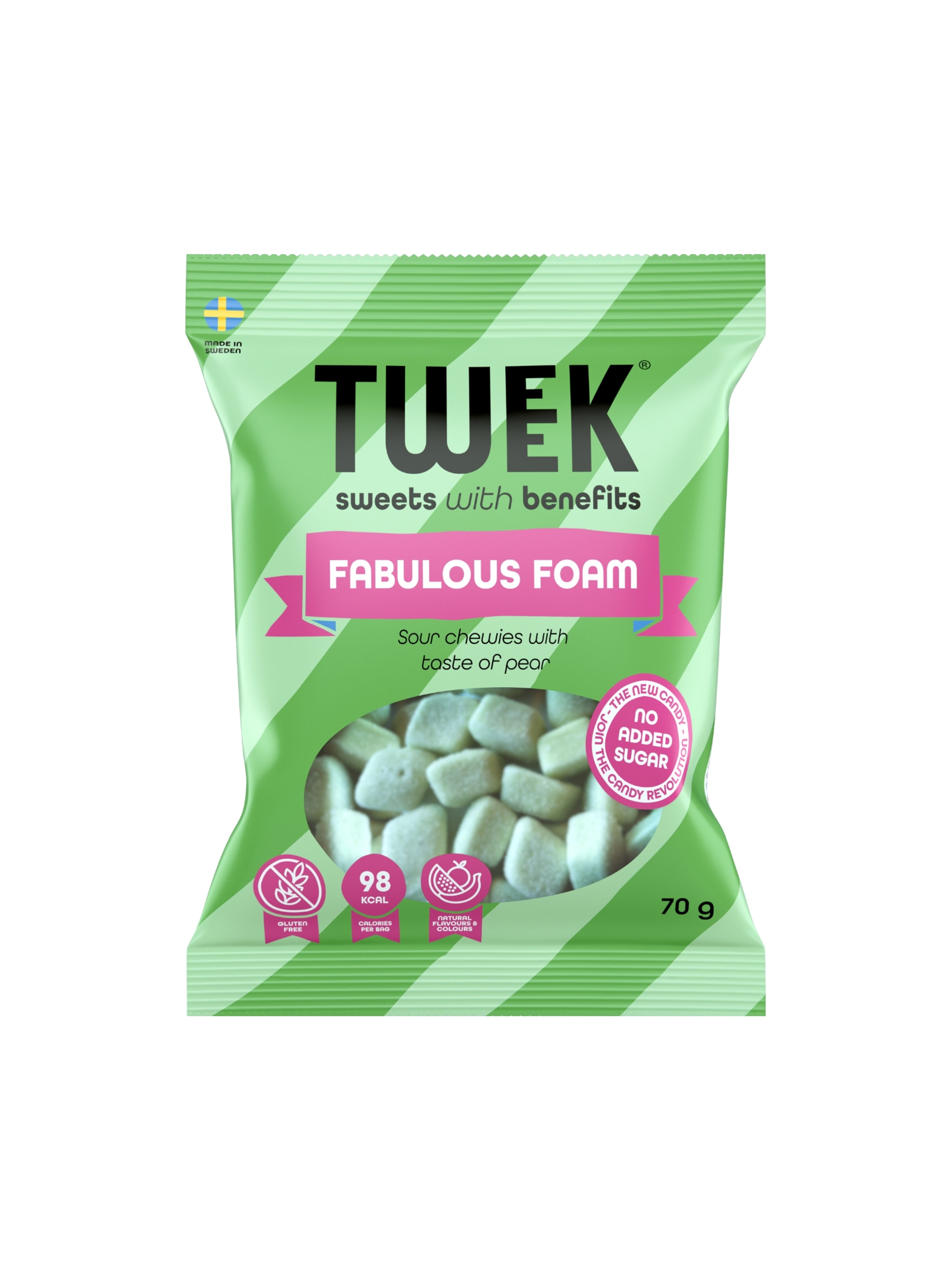 Produktbild som visar Skumgodis Fabulous Foam från Tweek