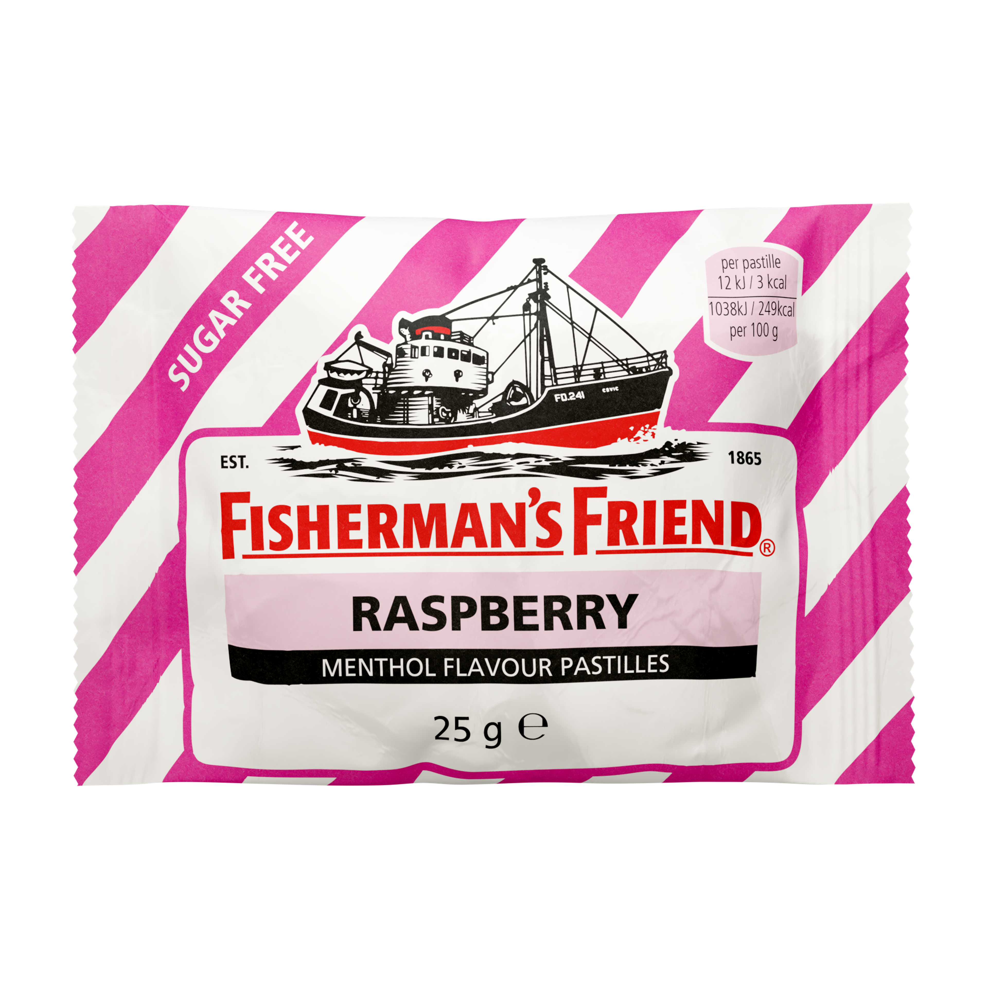 Produktbild som visar Halstablett - Raspberry från Fisherman's Friend