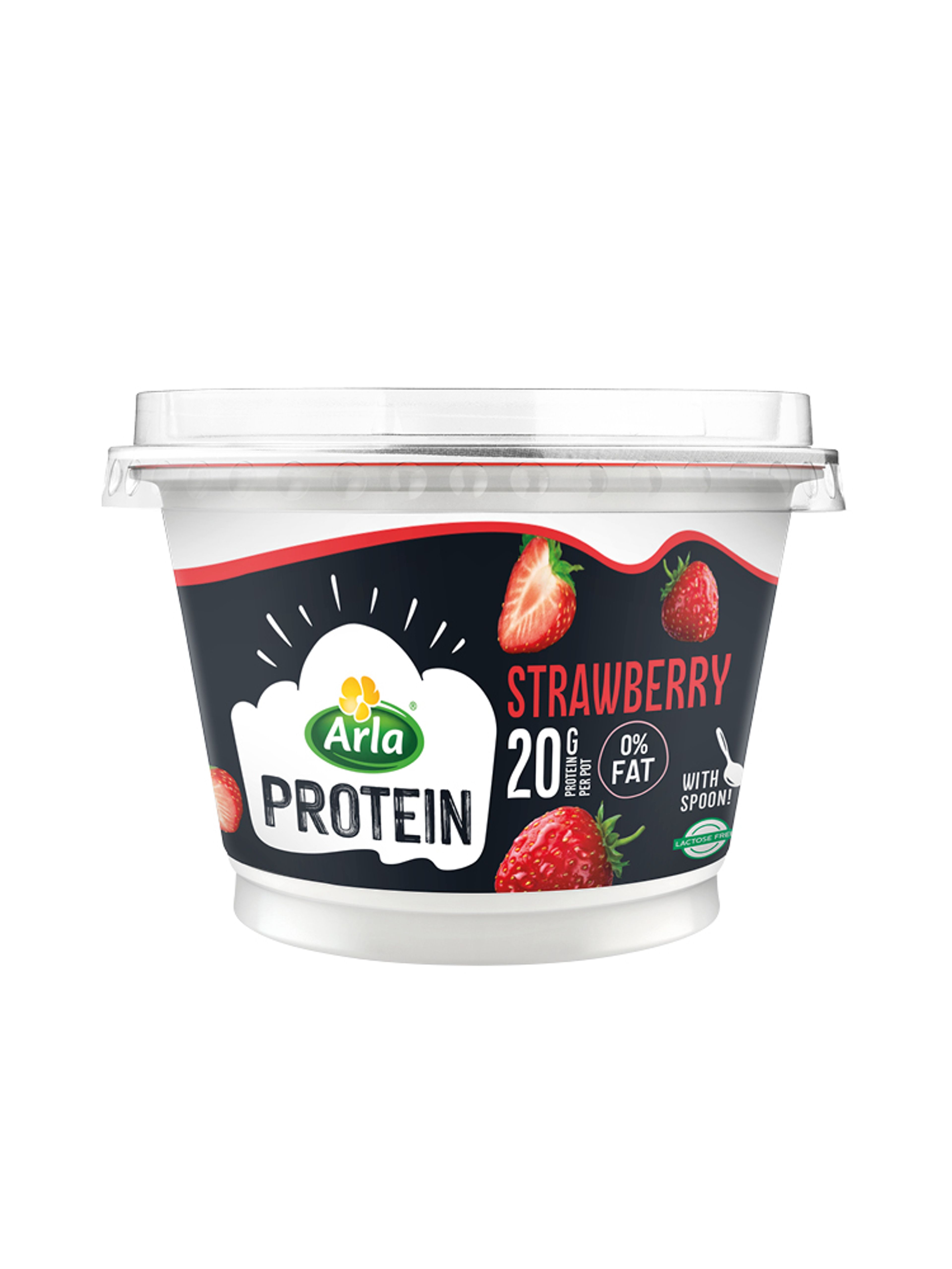Produktbild som visar Proteinkvarg jordgubb från Arla Protein
