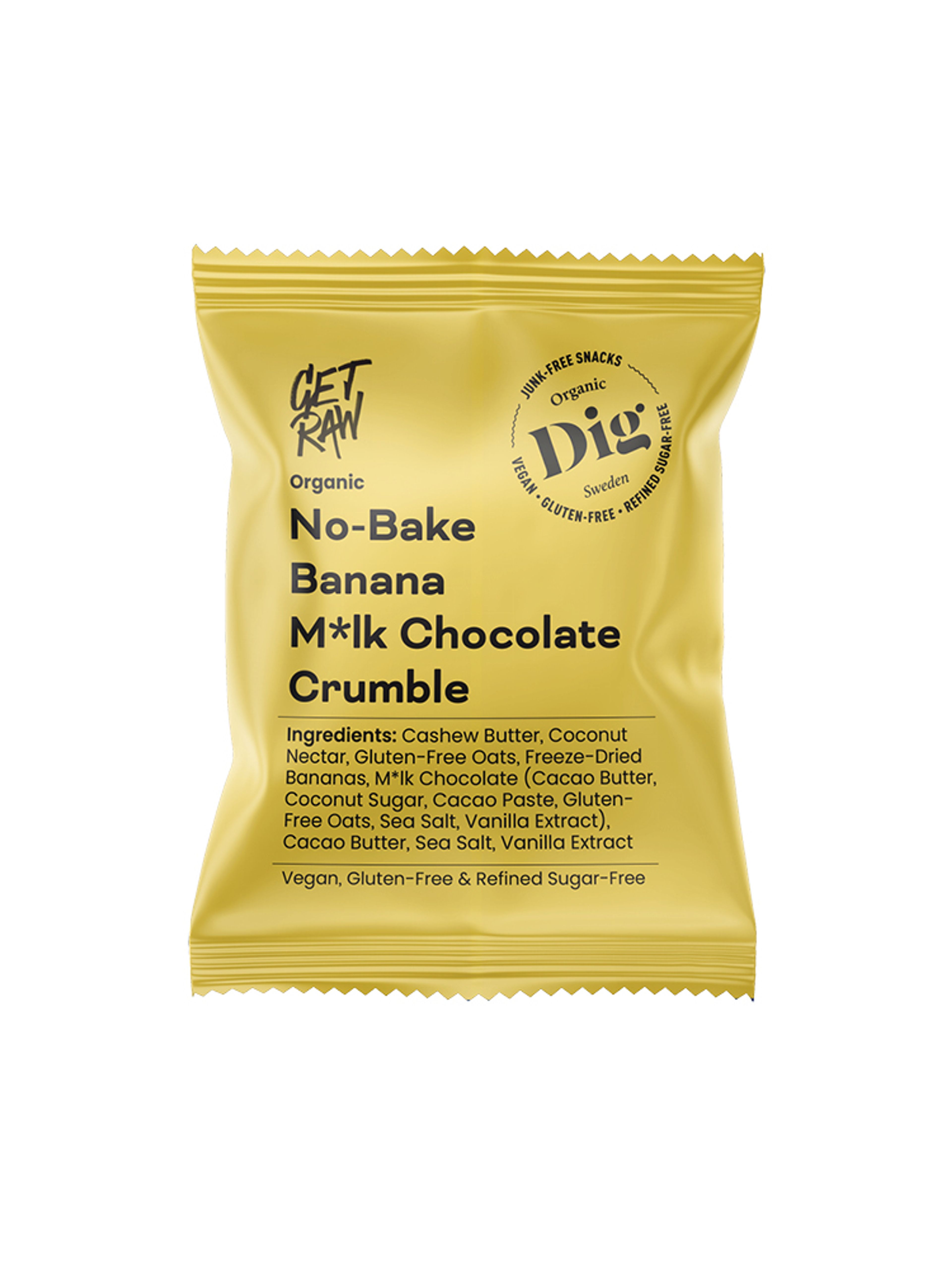 Produktbild som visar No-Bake Banana M*lk Chocolate Crumble från Dig
