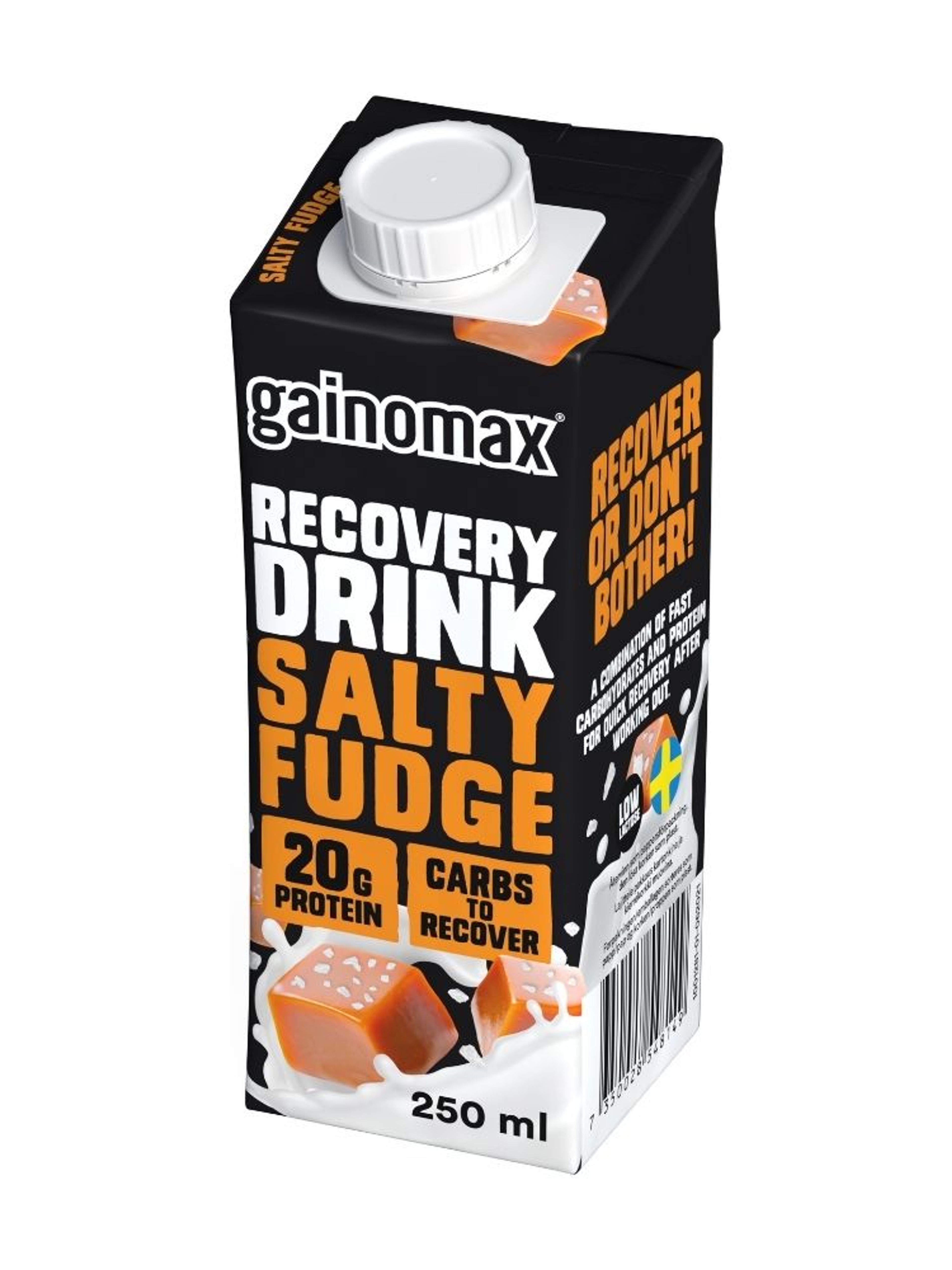 Produktbild som visar Recovery Drink Salty Fudge från Gainomax
