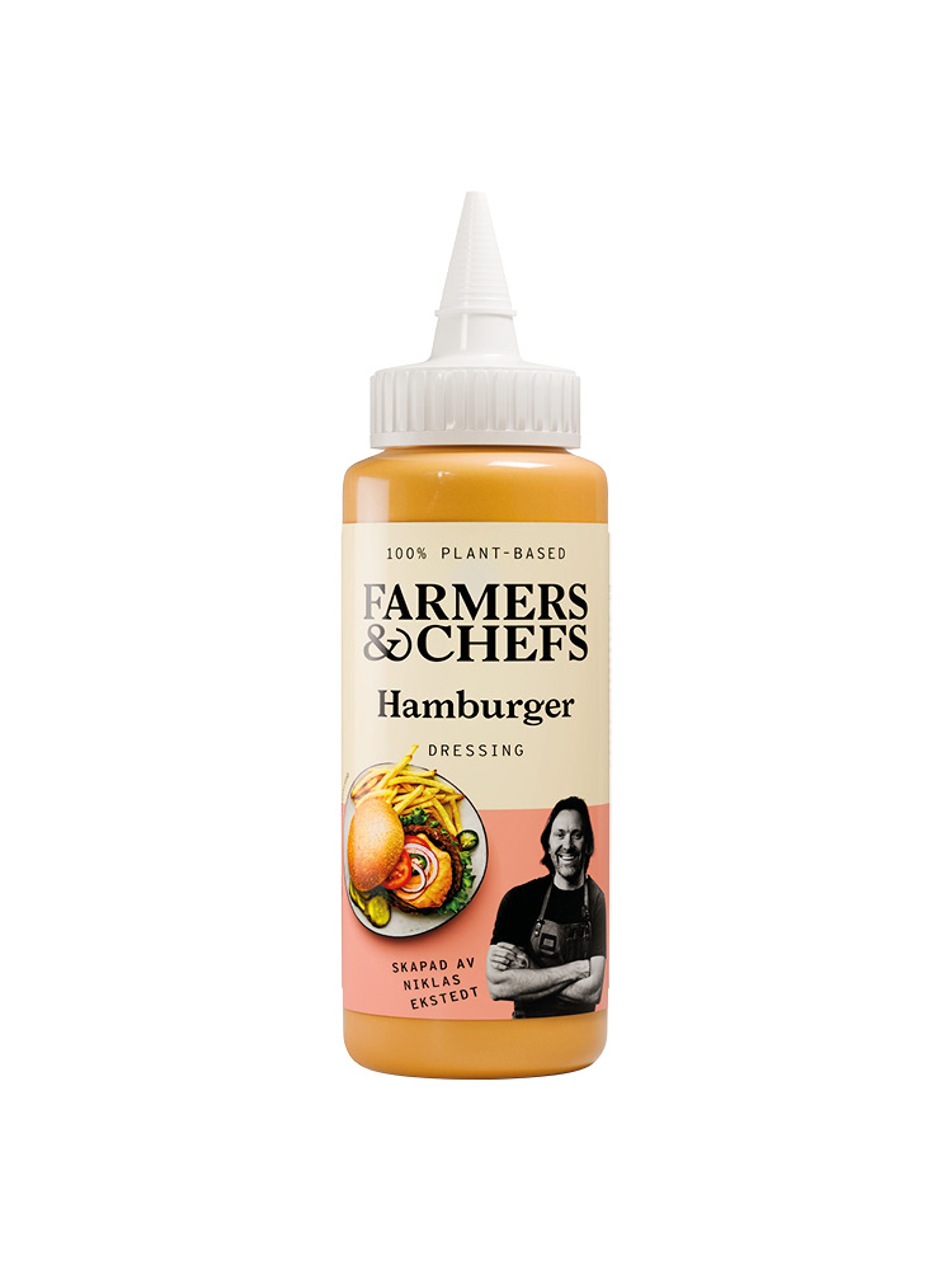 Produktbild som visar Hamburgerdressing från Farmers & Chefs