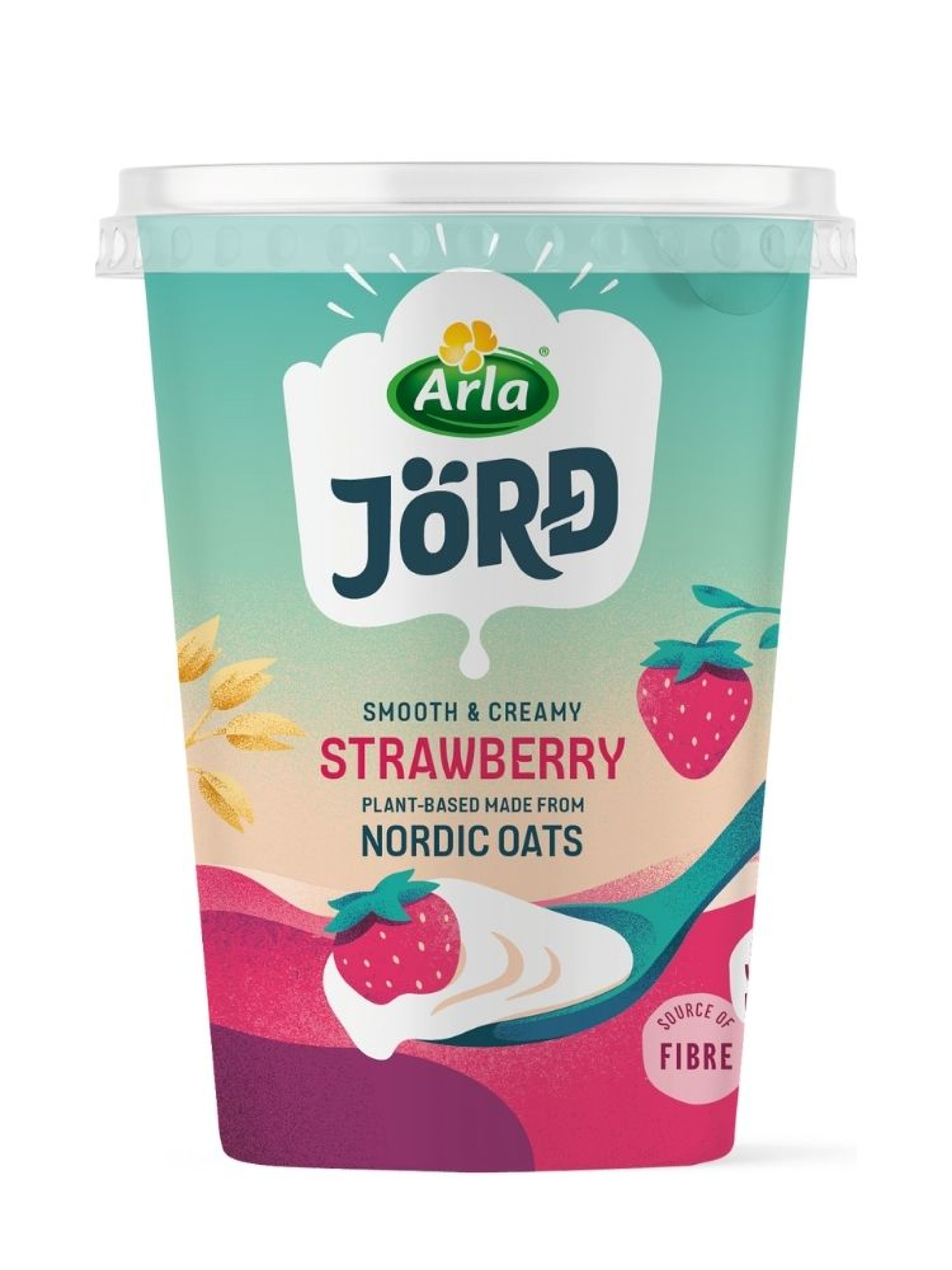 Produktbild som visar Havre jordgubb 2.8% från Arla JÖRĐ®