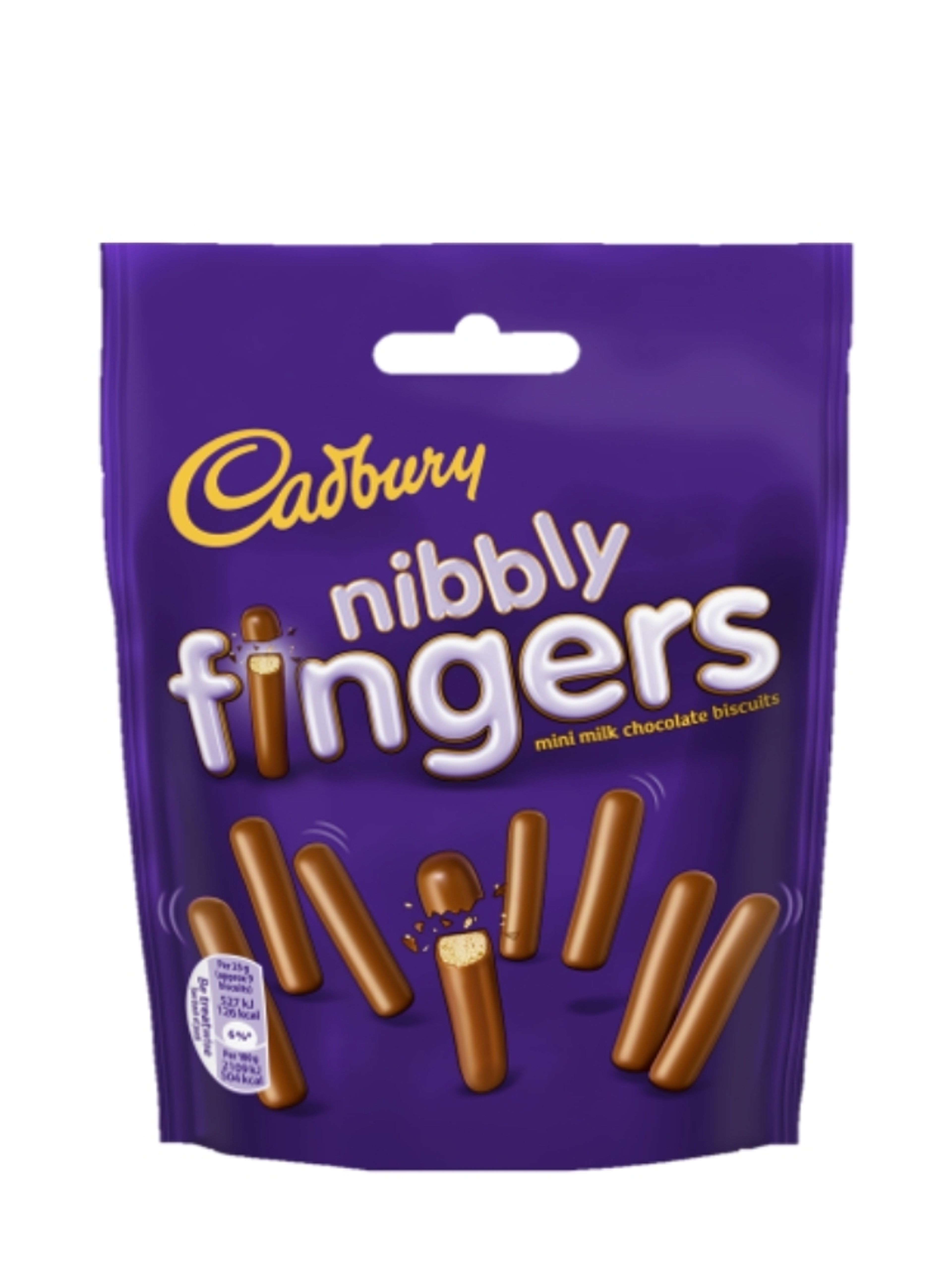 Produktbild som visar Nibbly Fingers från Cadbury