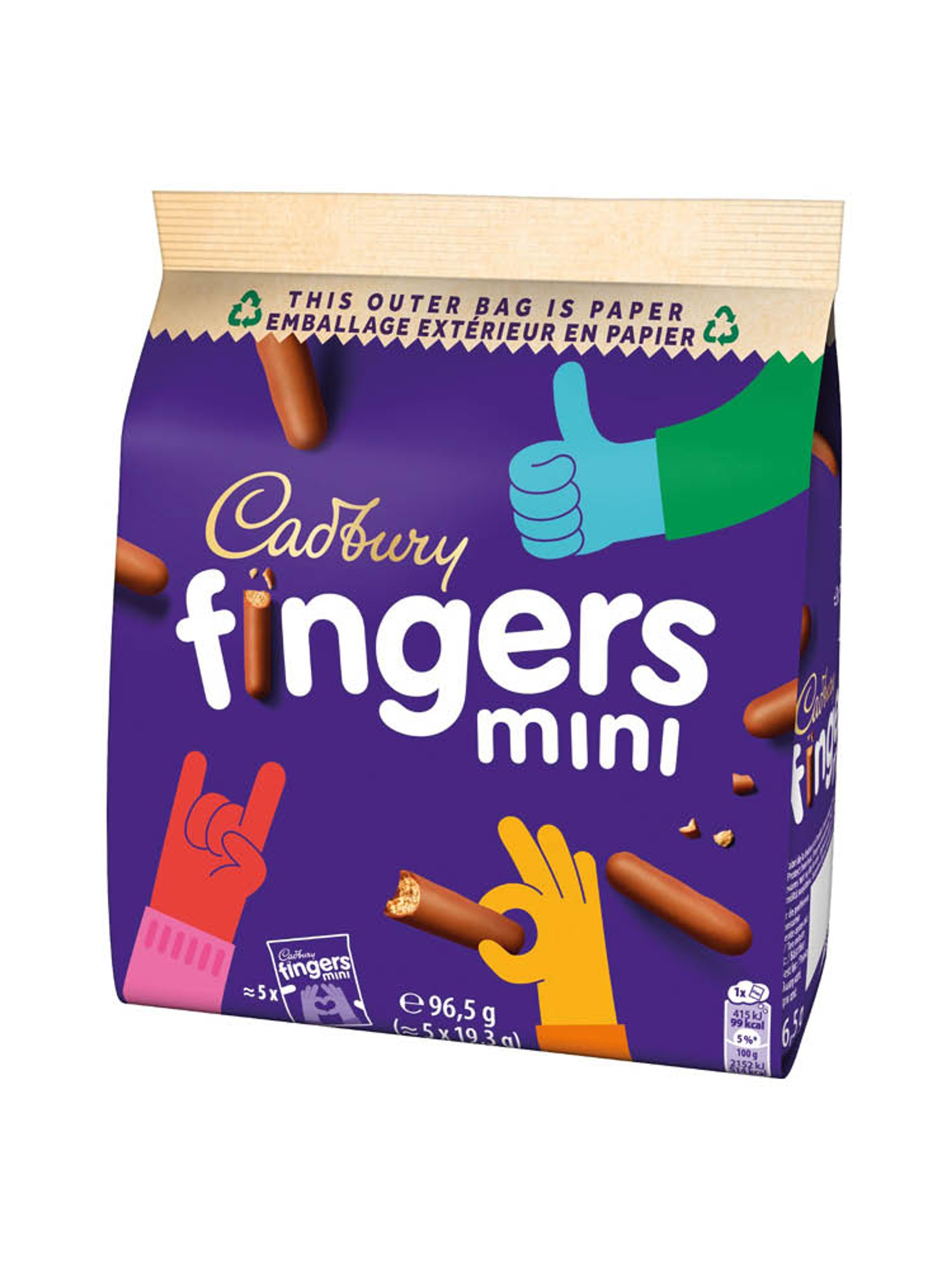 Produktbild som visar Mini Fingers från Cadbury