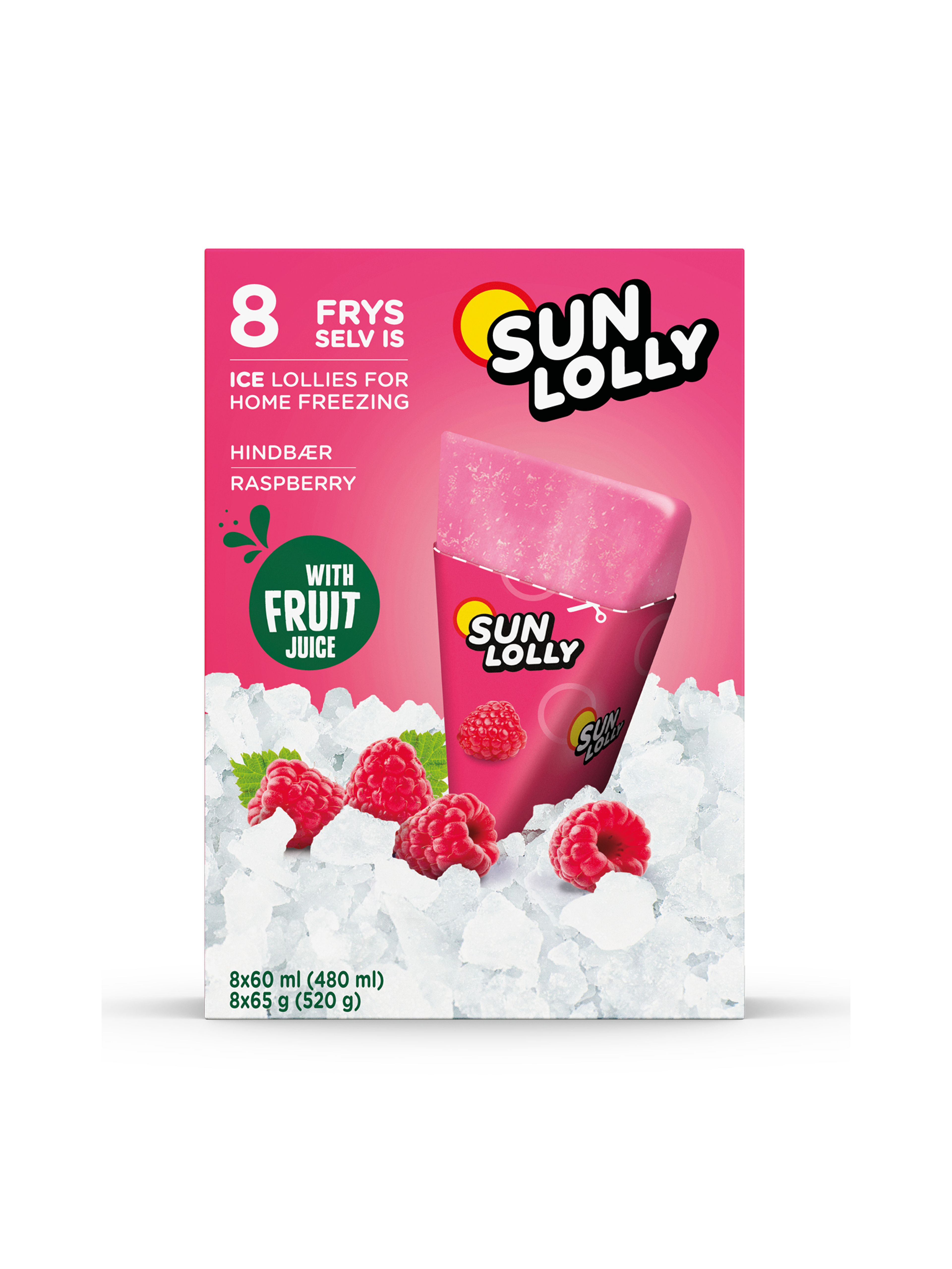 Produktbild som visar Sun Lolly Isglass Hallon från Sun Lolly