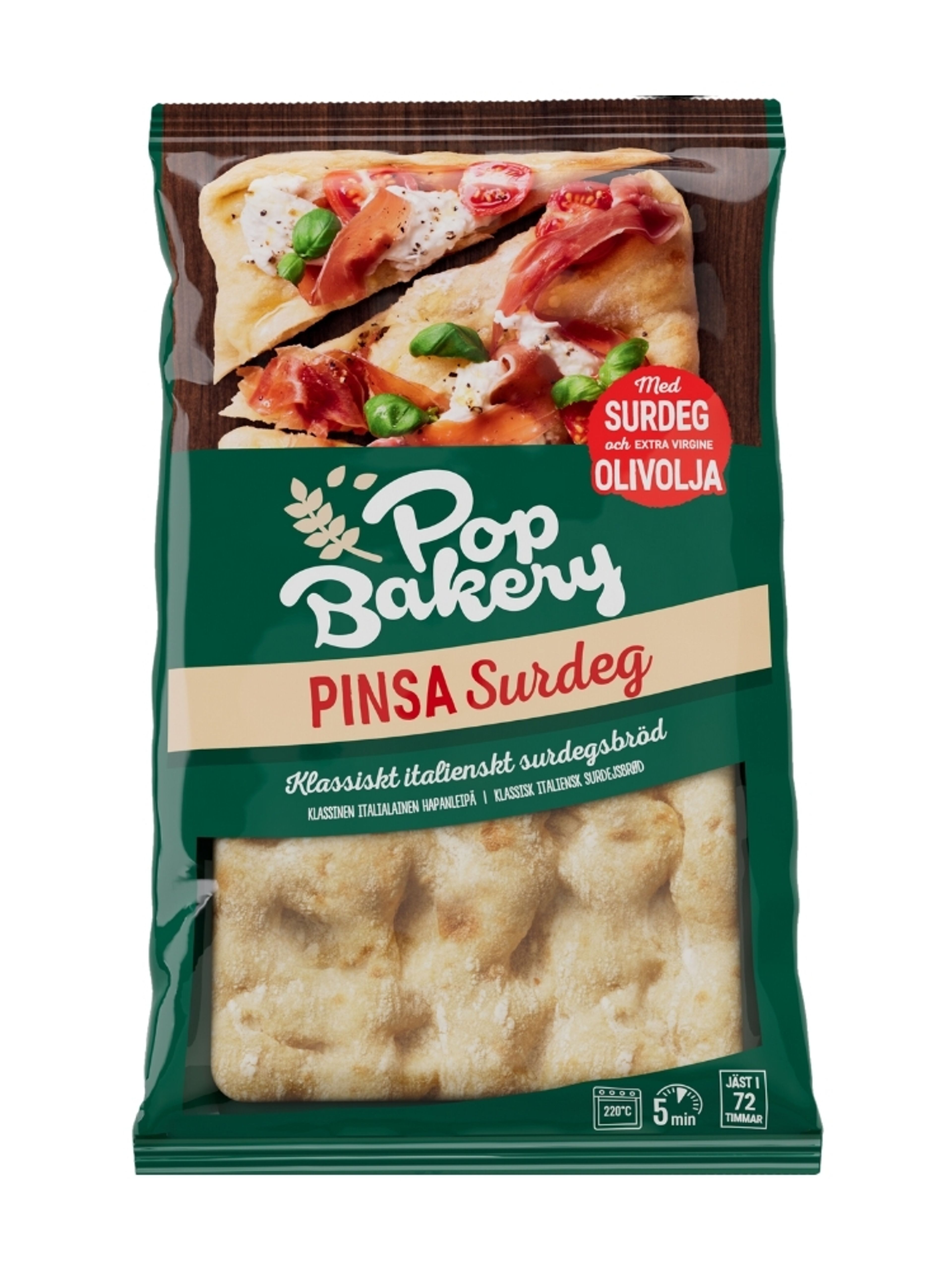 Produktbild som visar Pinsa från Pop Bakery
