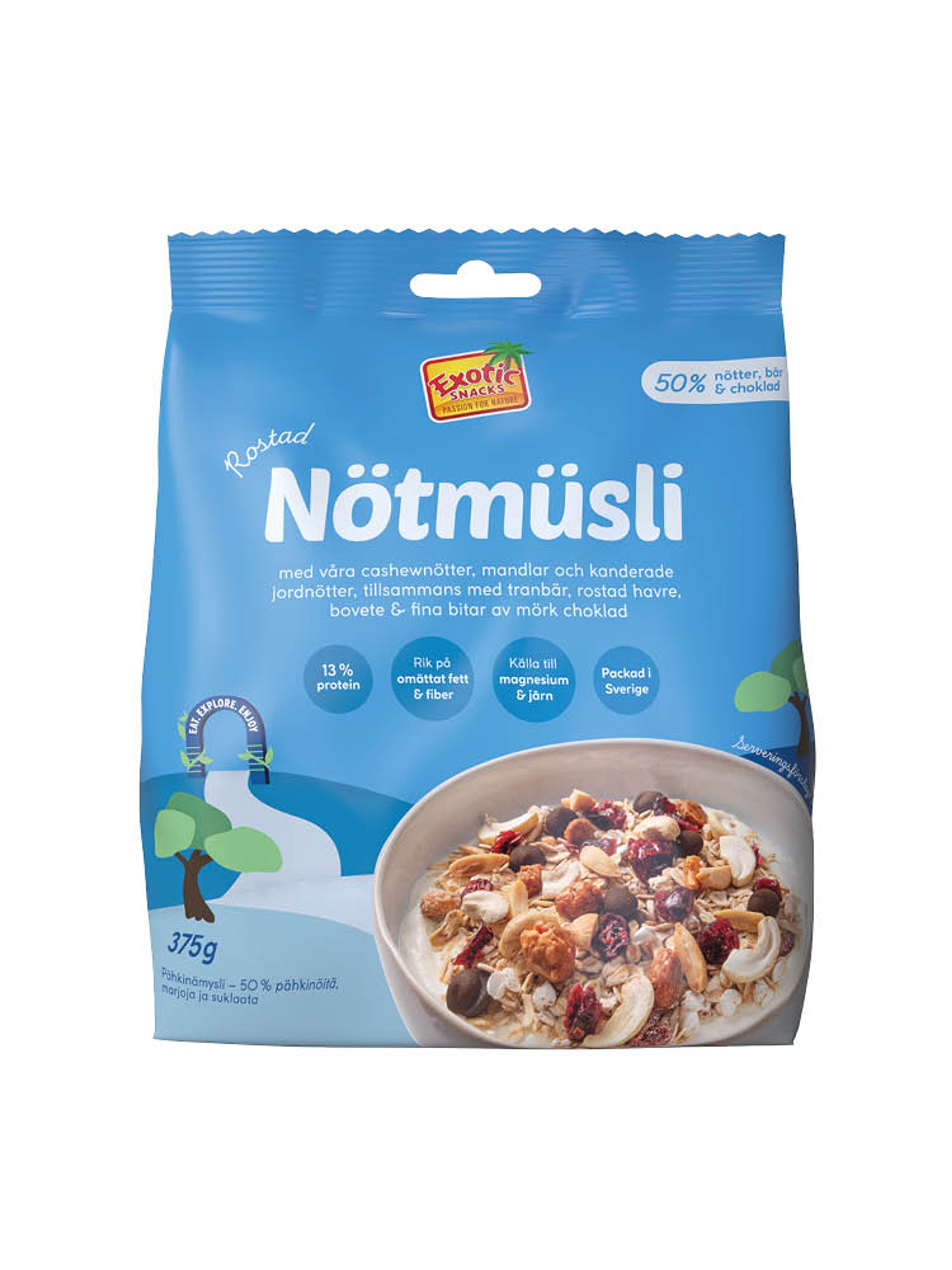 Produktbild som visar Nötmüsli från Exotic snacks