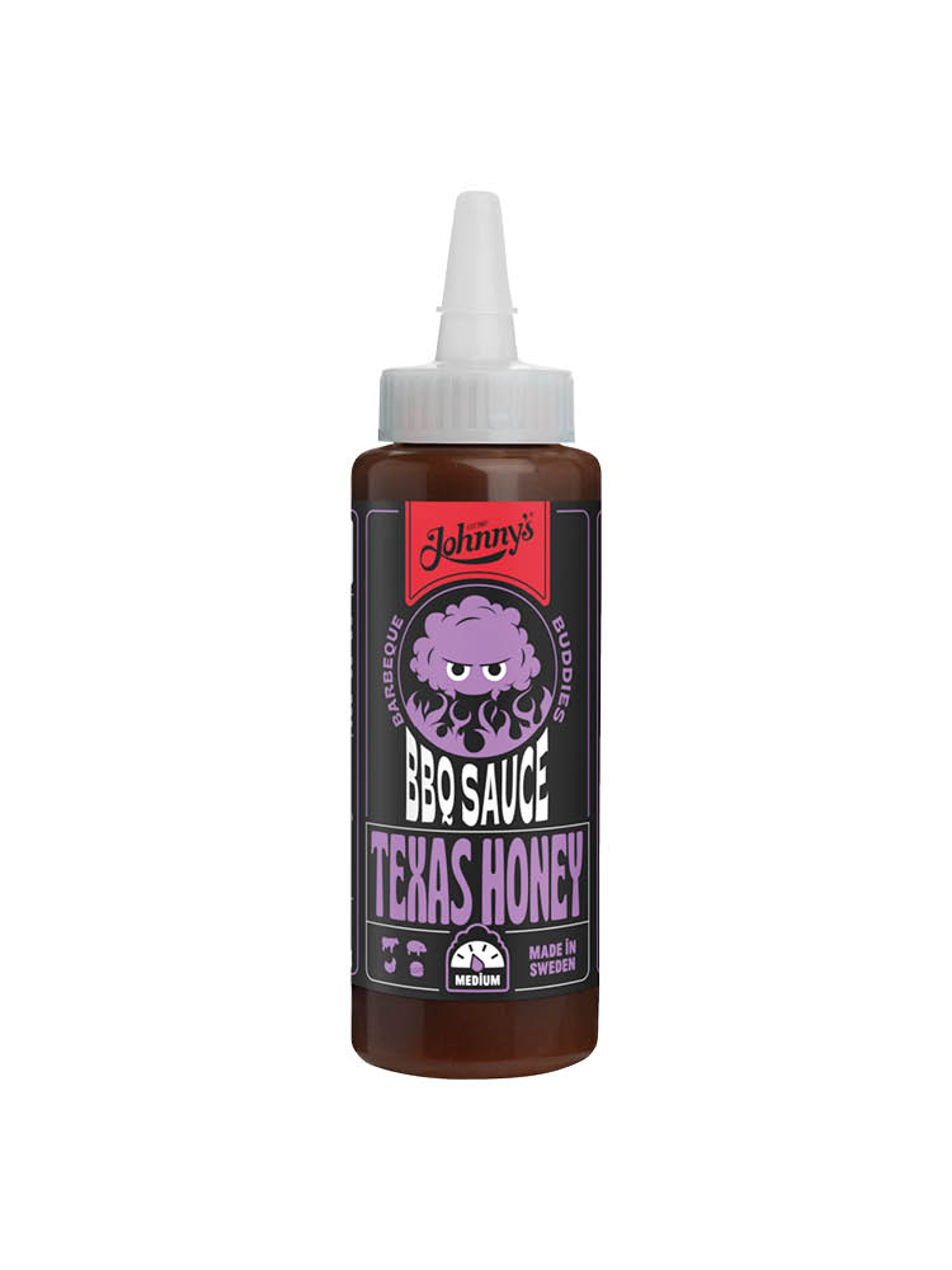 Produktbild som visar BBQ sauce Texas Honey från Johnny's