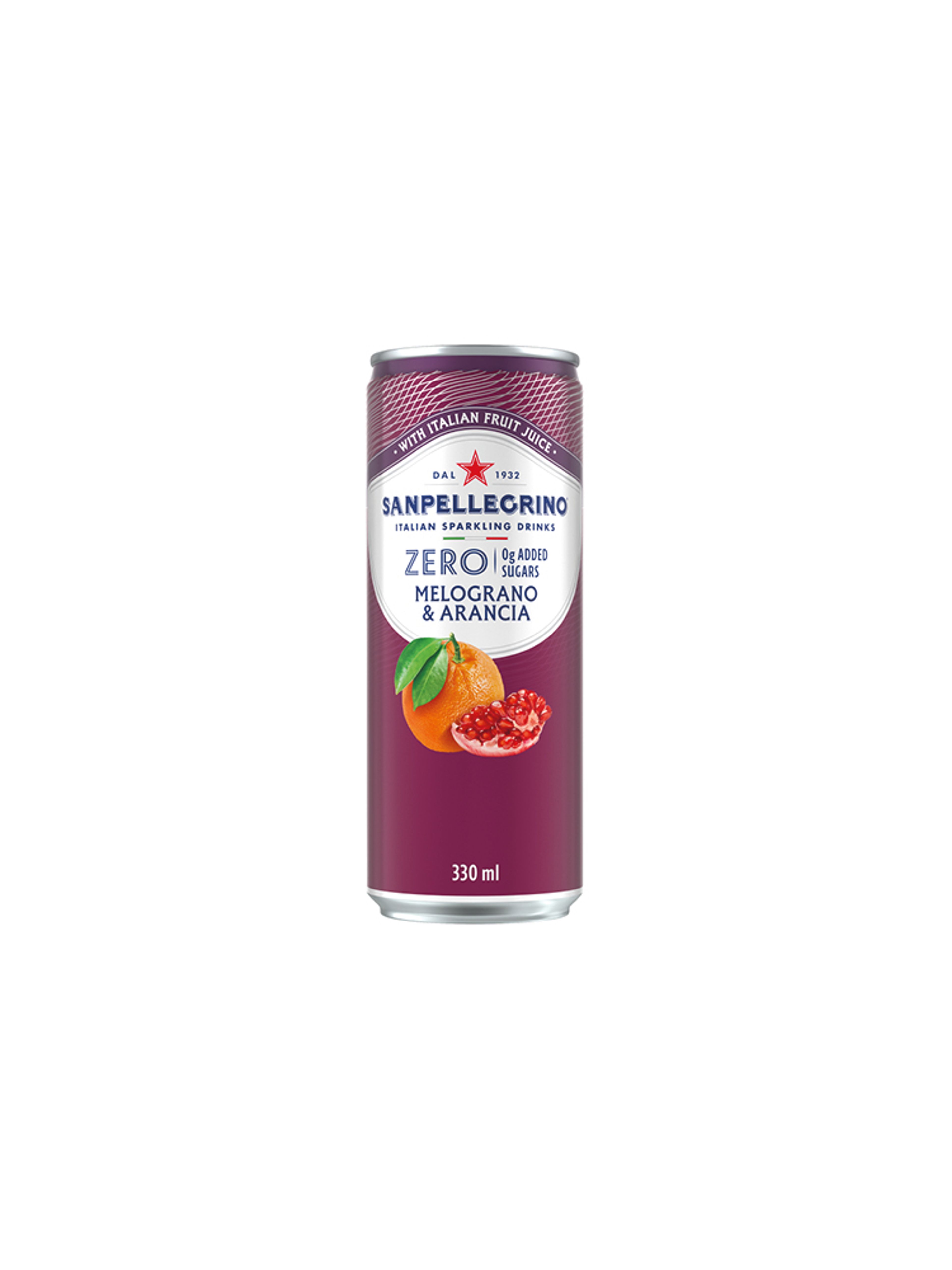 Produktbild som visar Zero Melograno & Arancia från Sanpellegrino