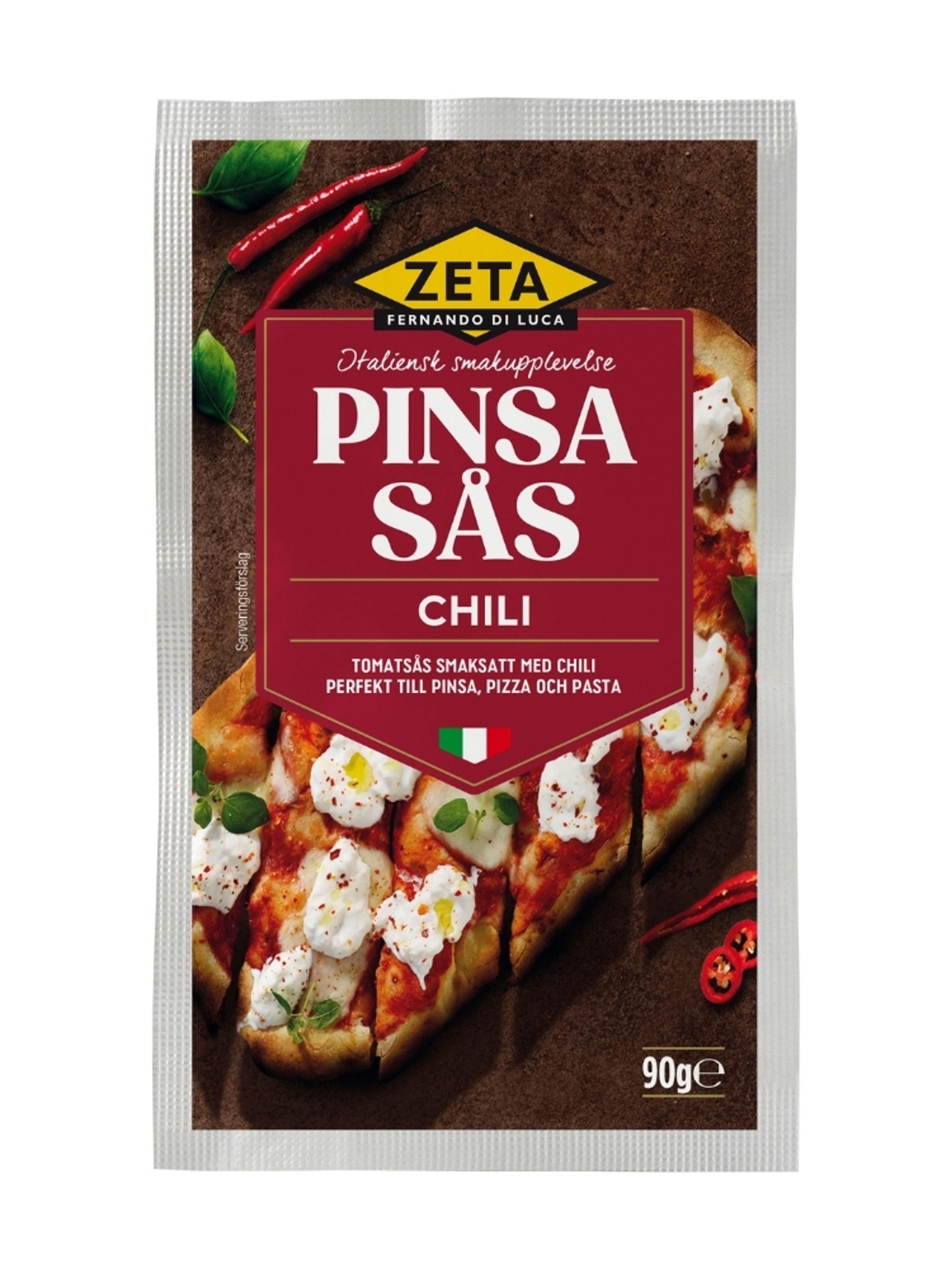 Produktbild som visar Pinsasås Chili från Zeta