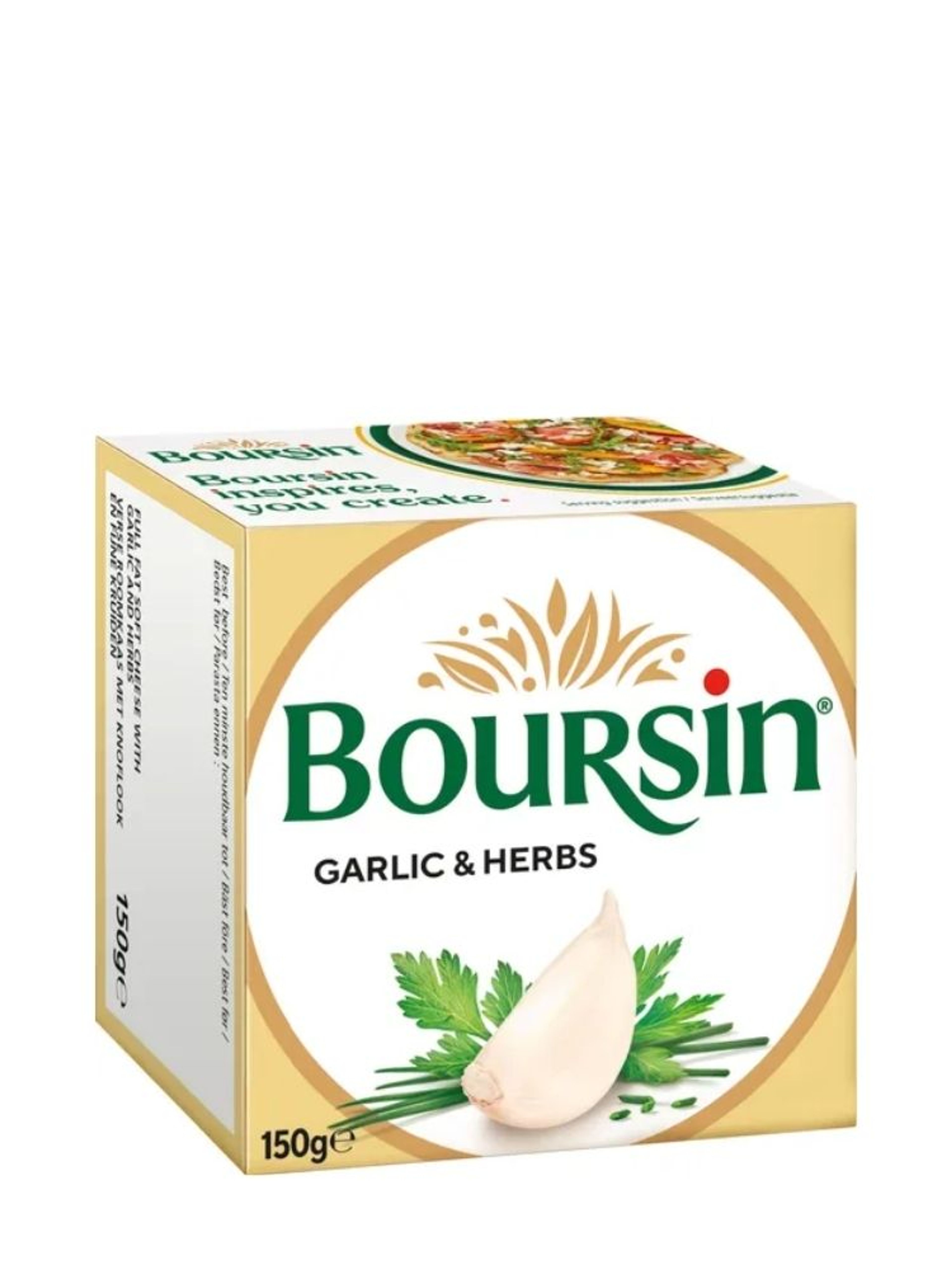 Produktbild som visar Boursin Garlic & Herbs från Boursin