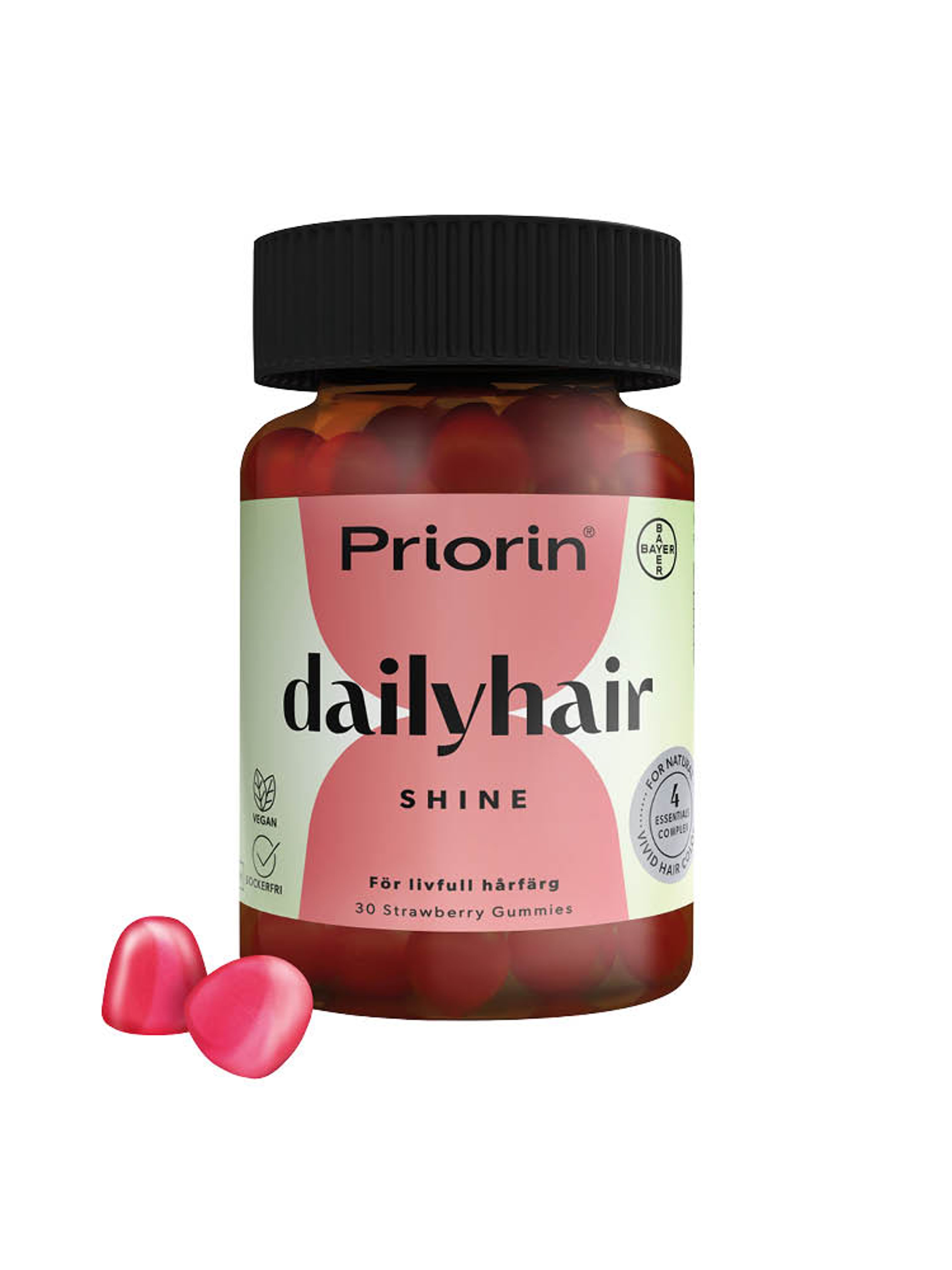 Produktbild som visar Kosttillskott Daily hair shine från Priorin