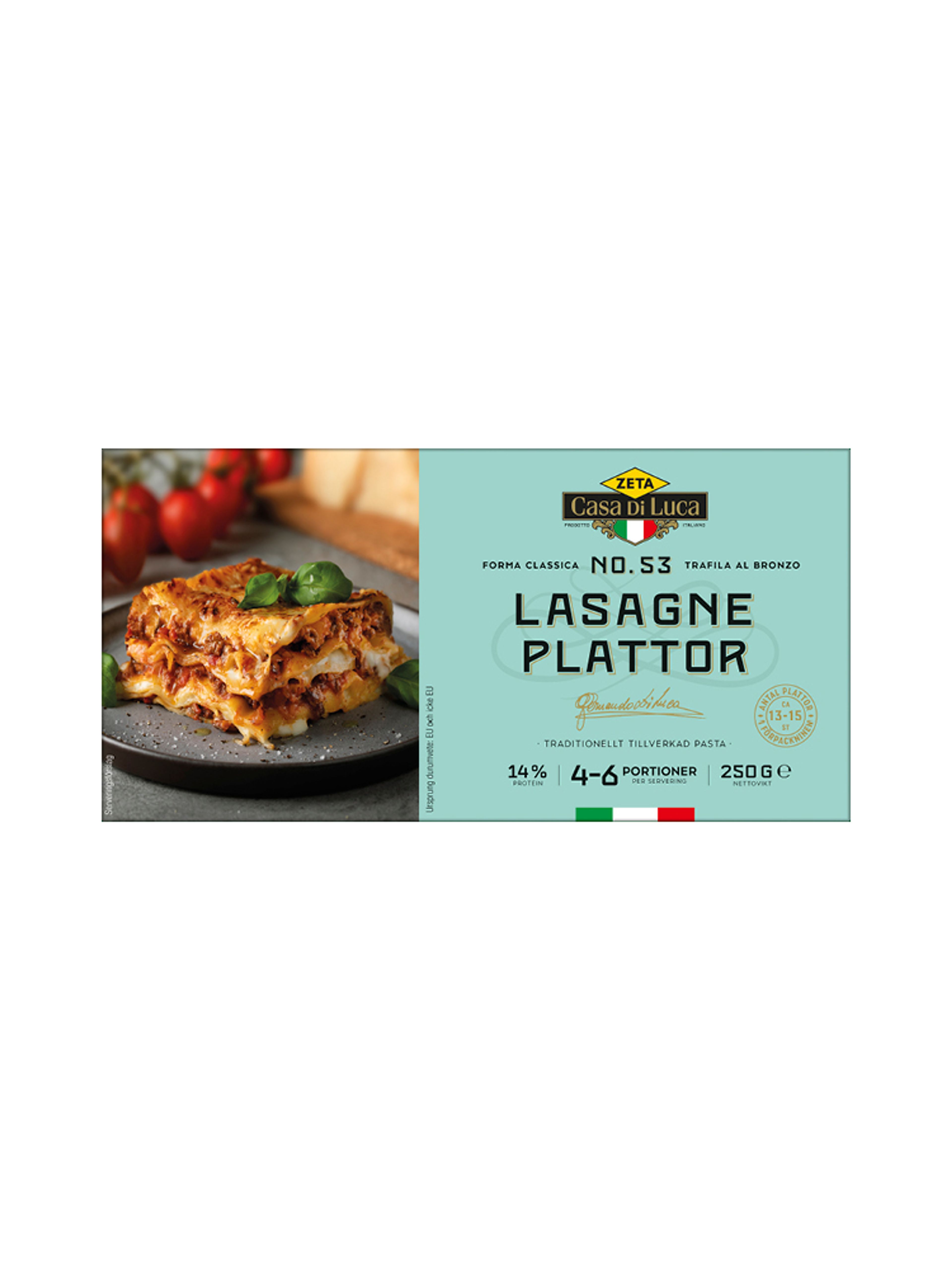 Produktbild som visar Lasagneplattor från Zeta