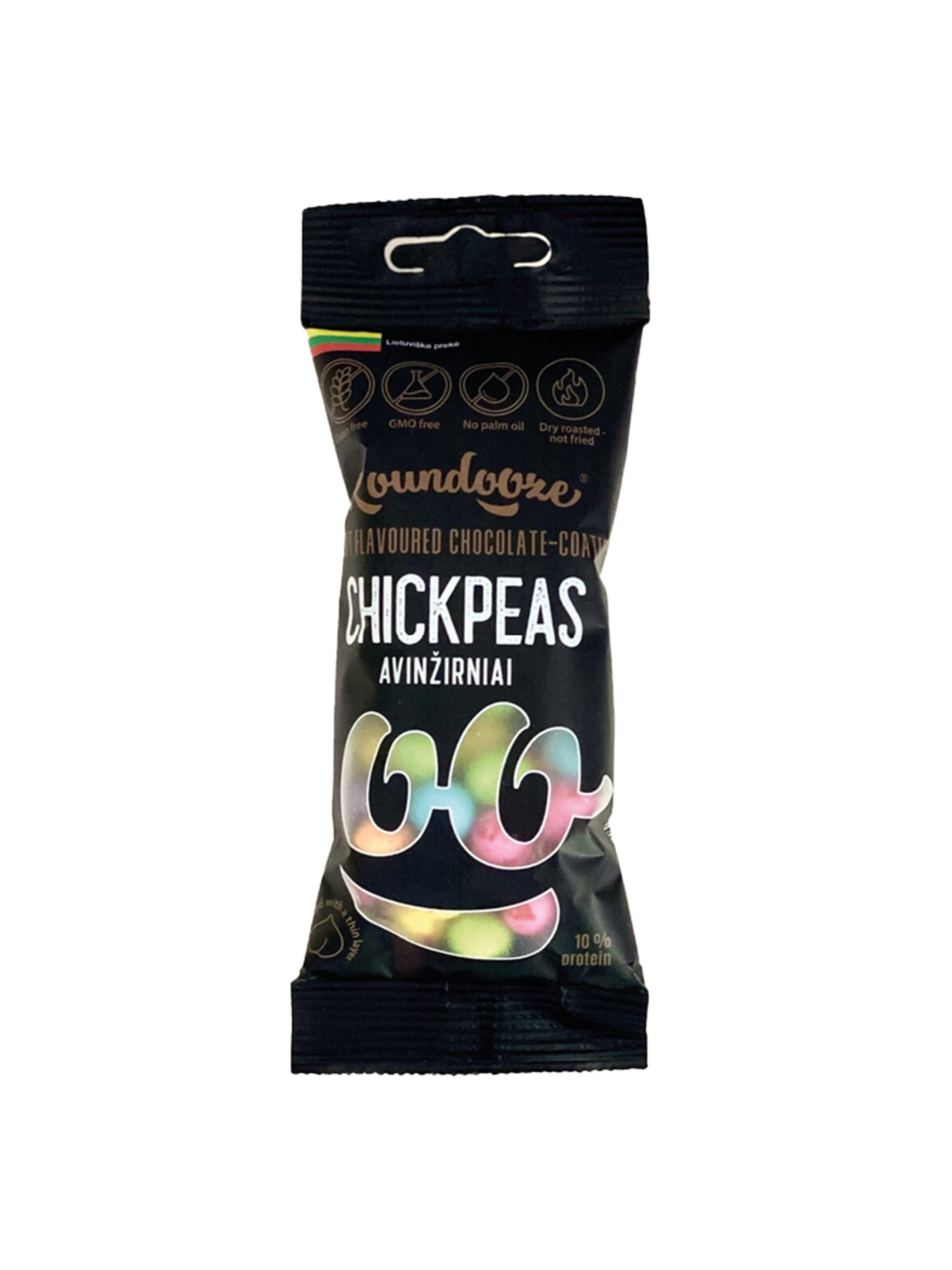 Produktbild som visar Kikärtor Vit choklad med fruktsmak från Roundooze