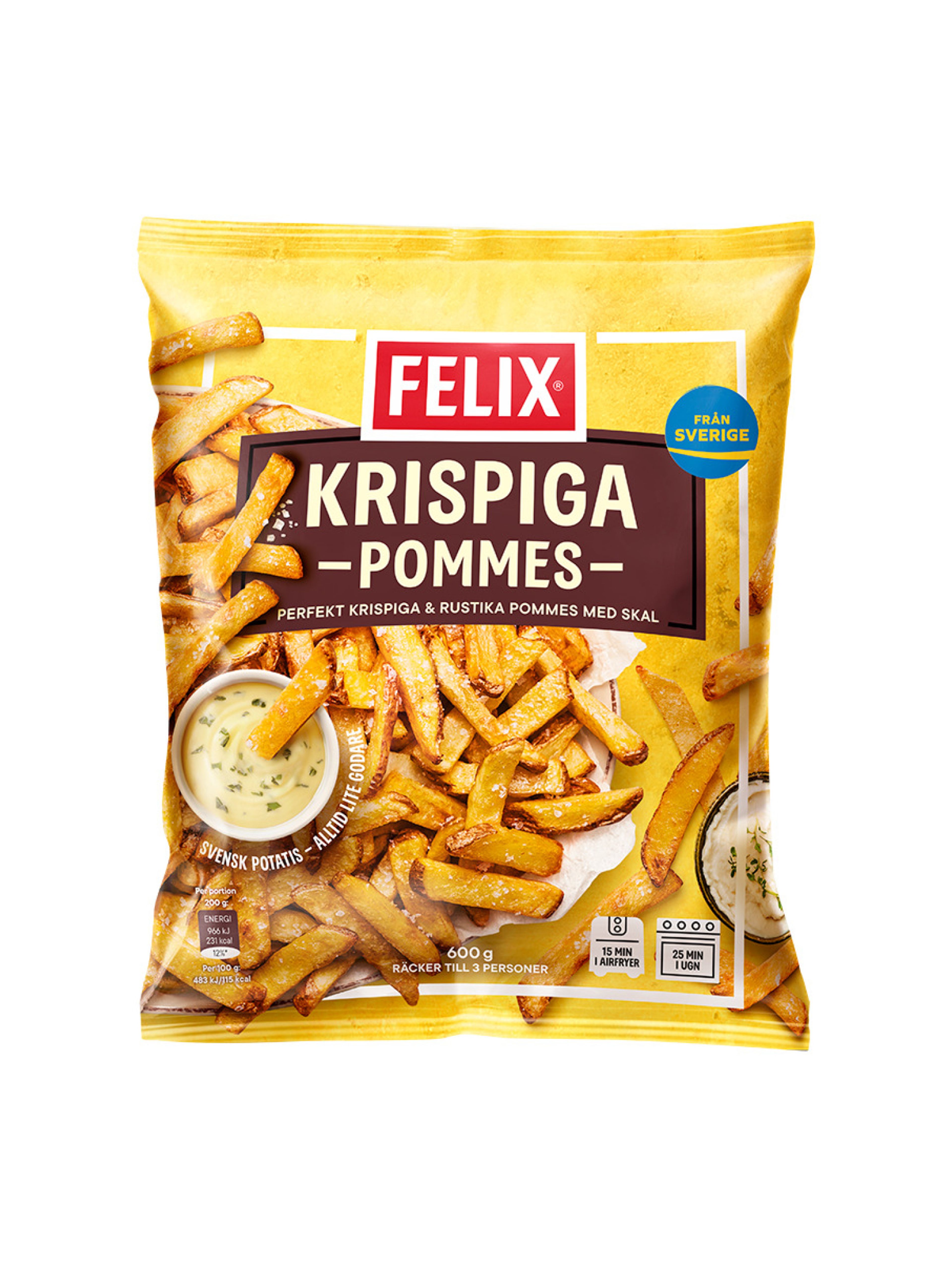 Produktbild som visar Krispiga Pommes från Felix