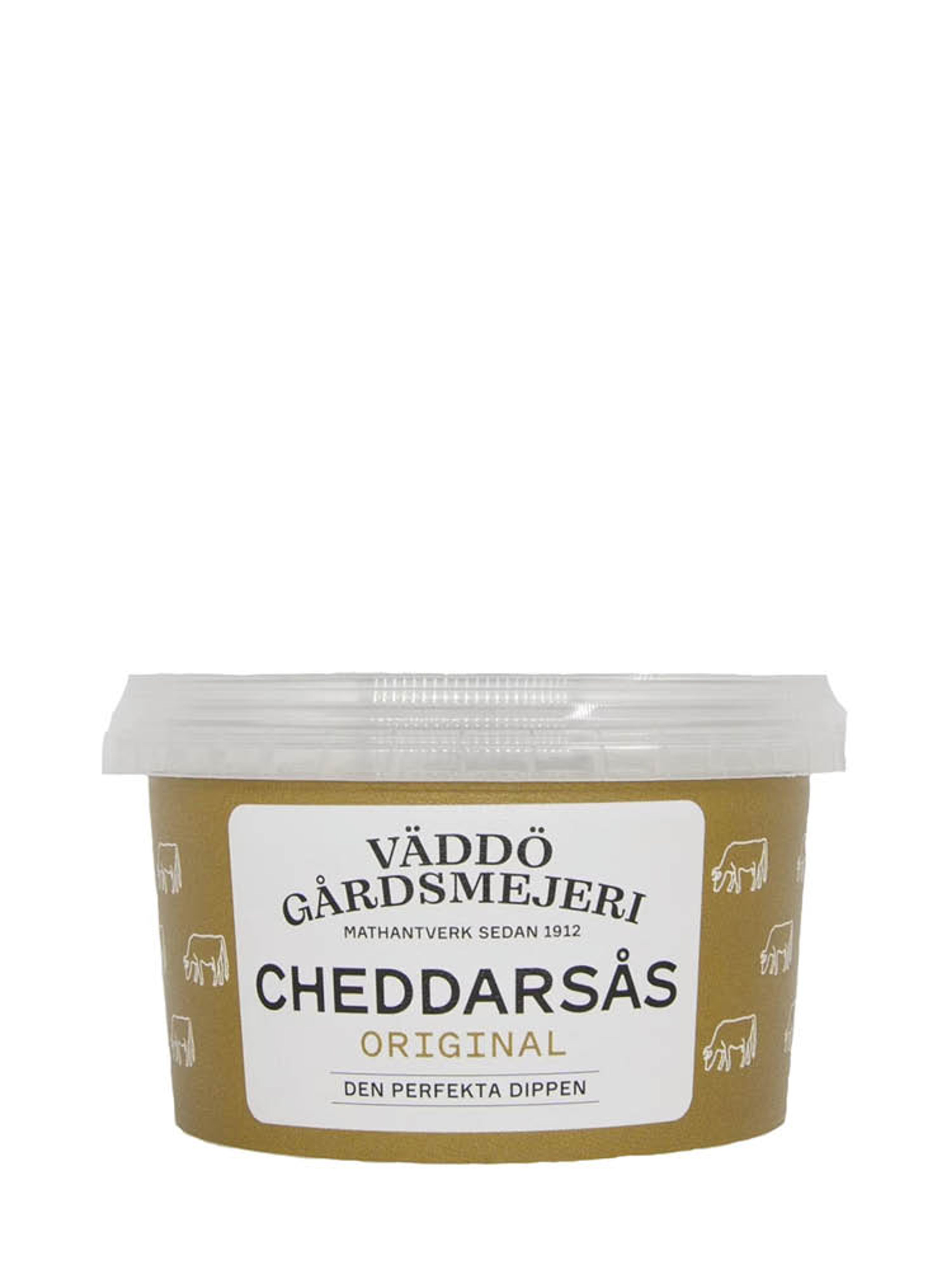 Produktbild som visar Cheddarsås från Väddö Gårdsmejeri