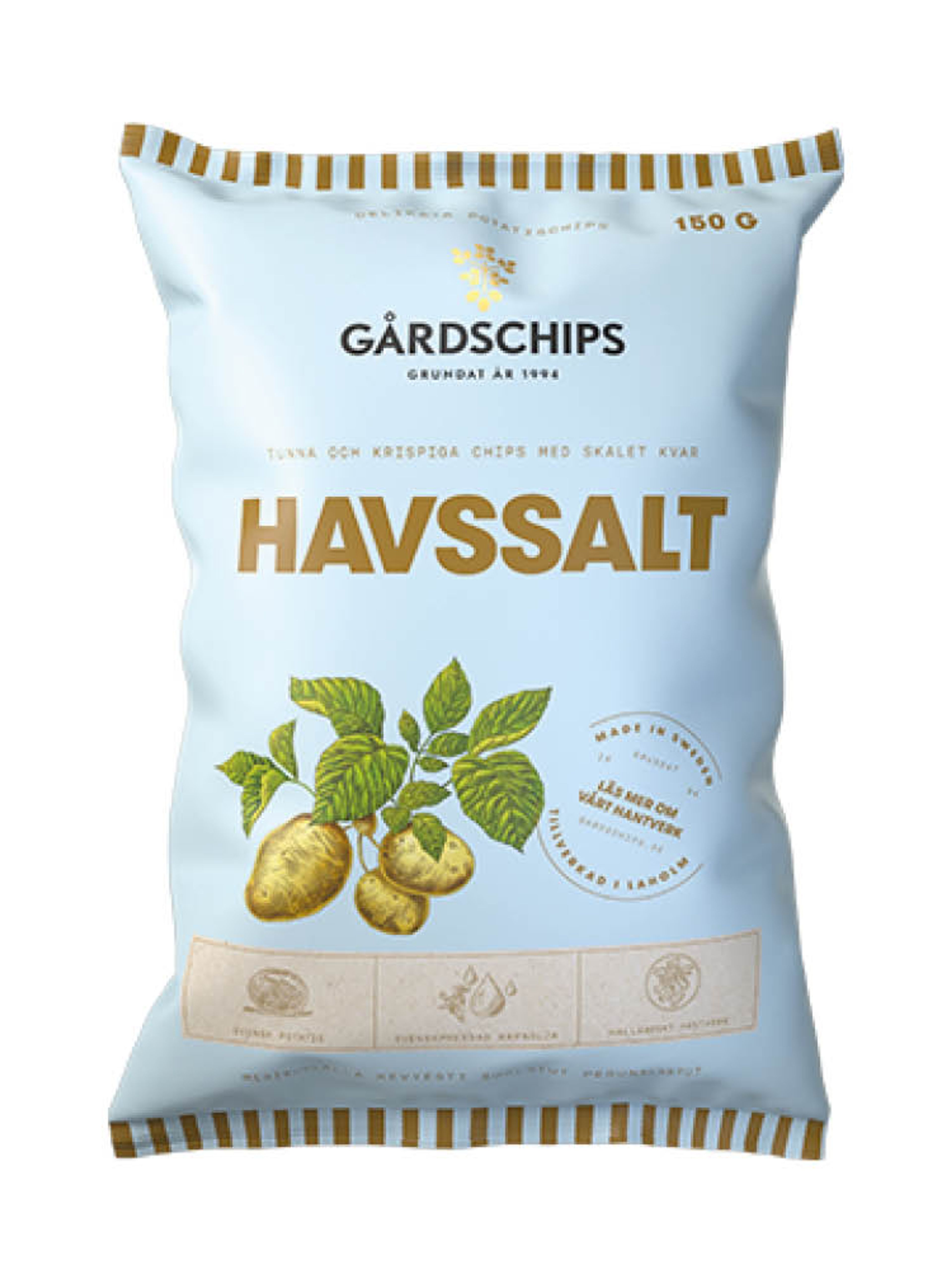 Produktbild som visar Chips Havssalt från Gårdschips