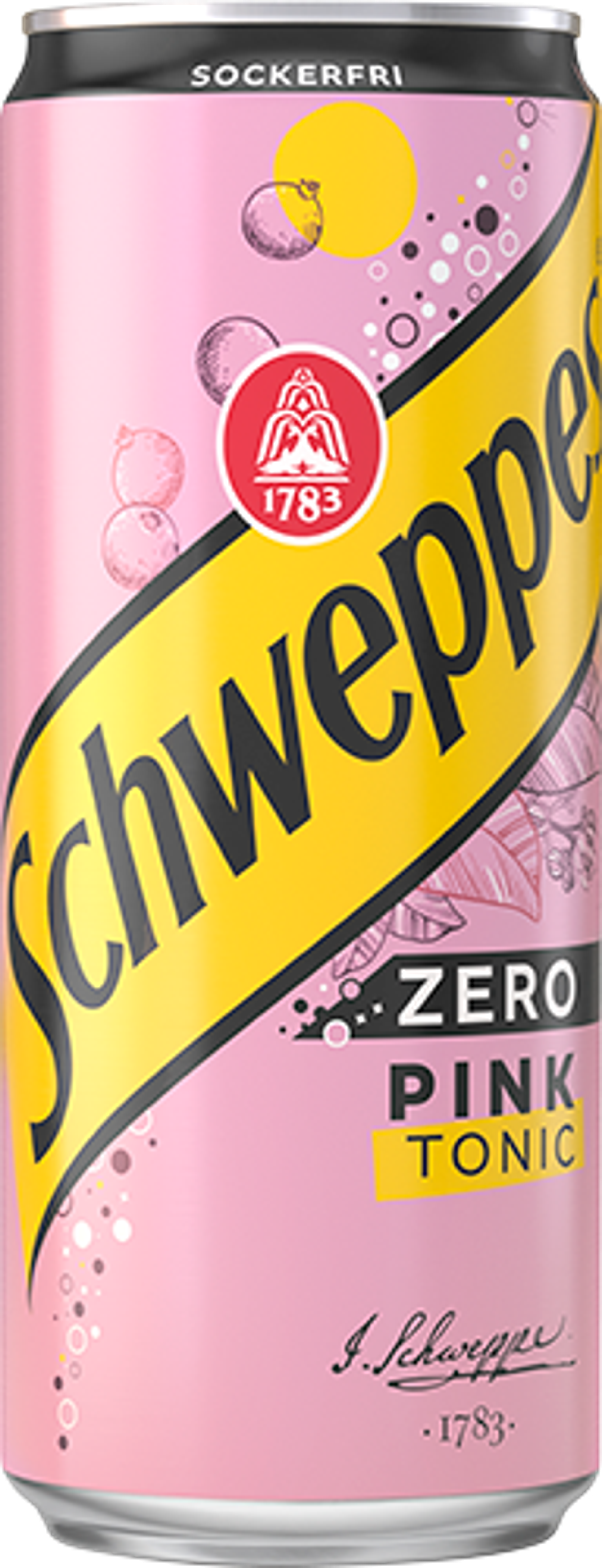 Produktbild som visar Pink Grapefruit Zero från Schweppes
