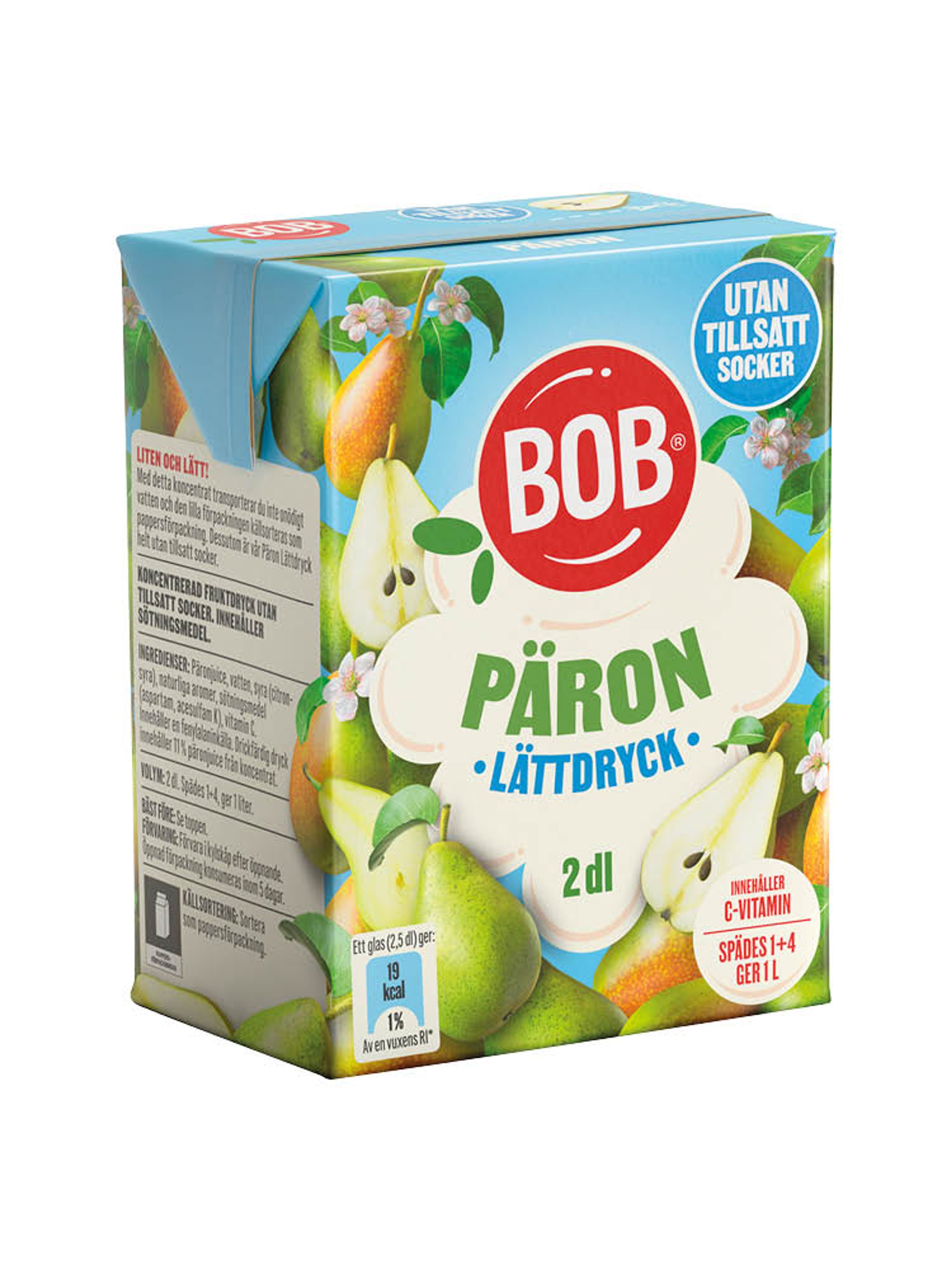 Produktbild som visar Lättdryck Päron från BOB