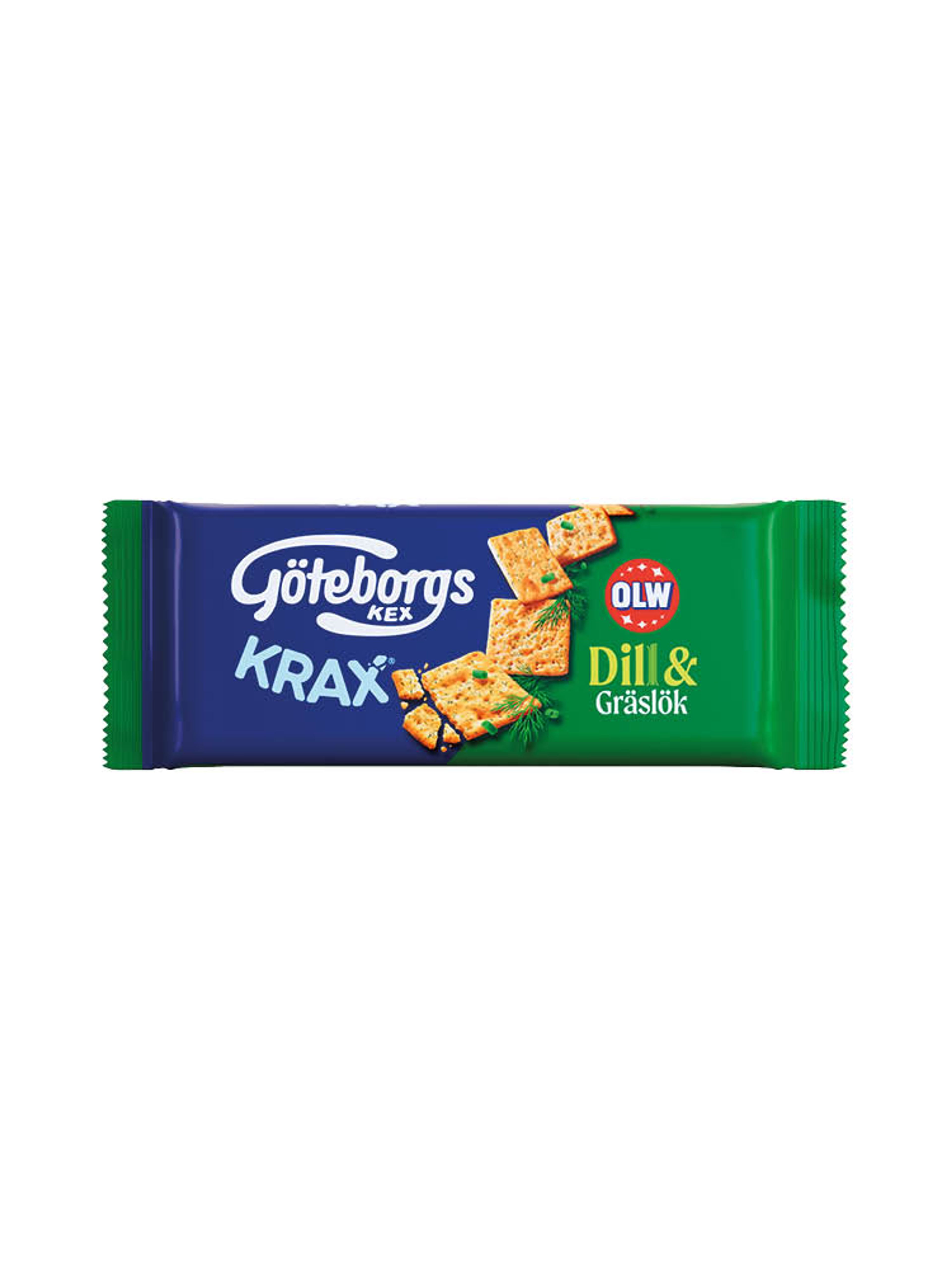Produktbild som visar Göteborgs Kex med OLW-kryddor Dill & Gräslök från Göteborgs Kex