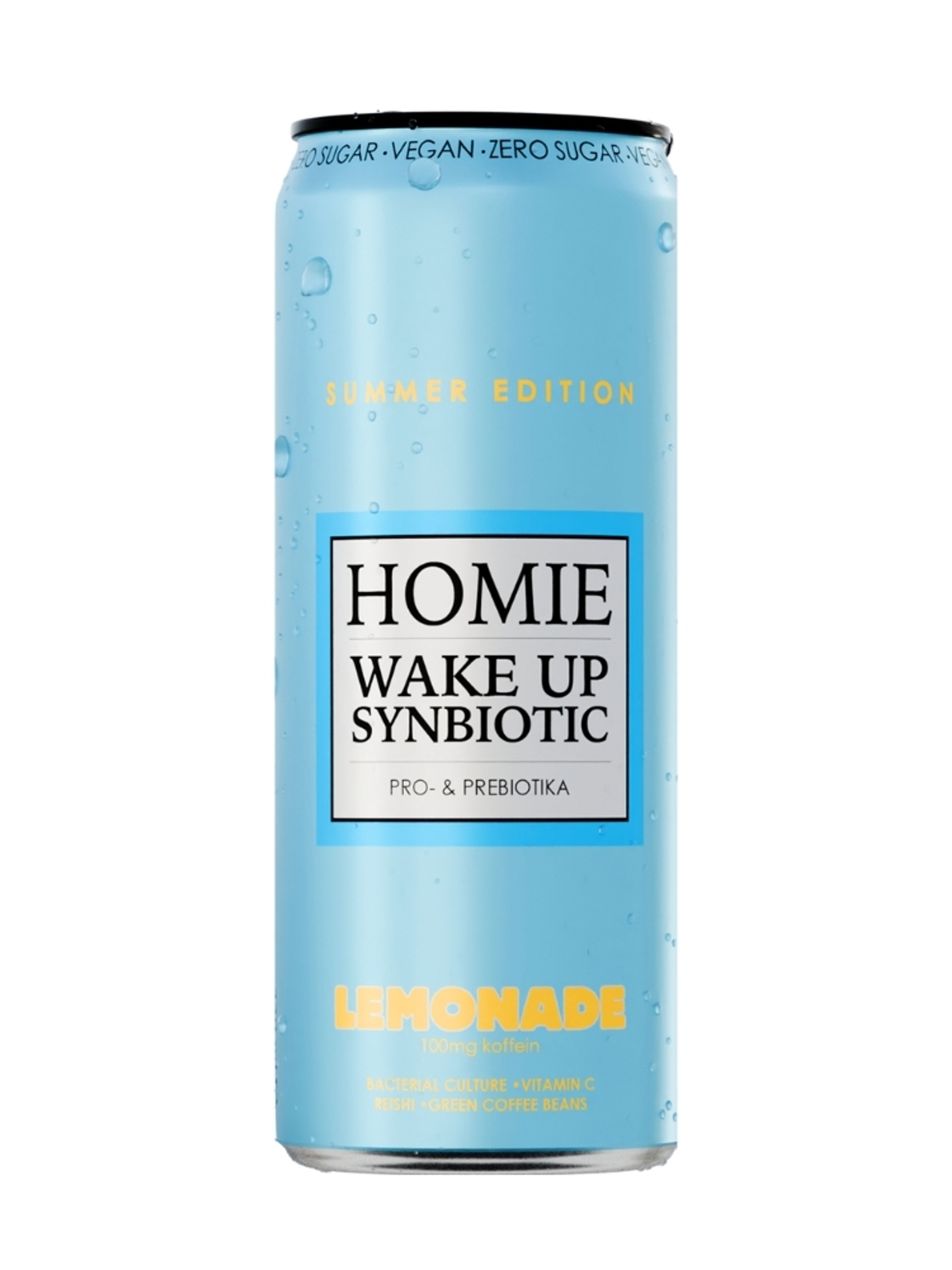 Produktbild som visar Wake Up Synbiotic lemonade från Homie