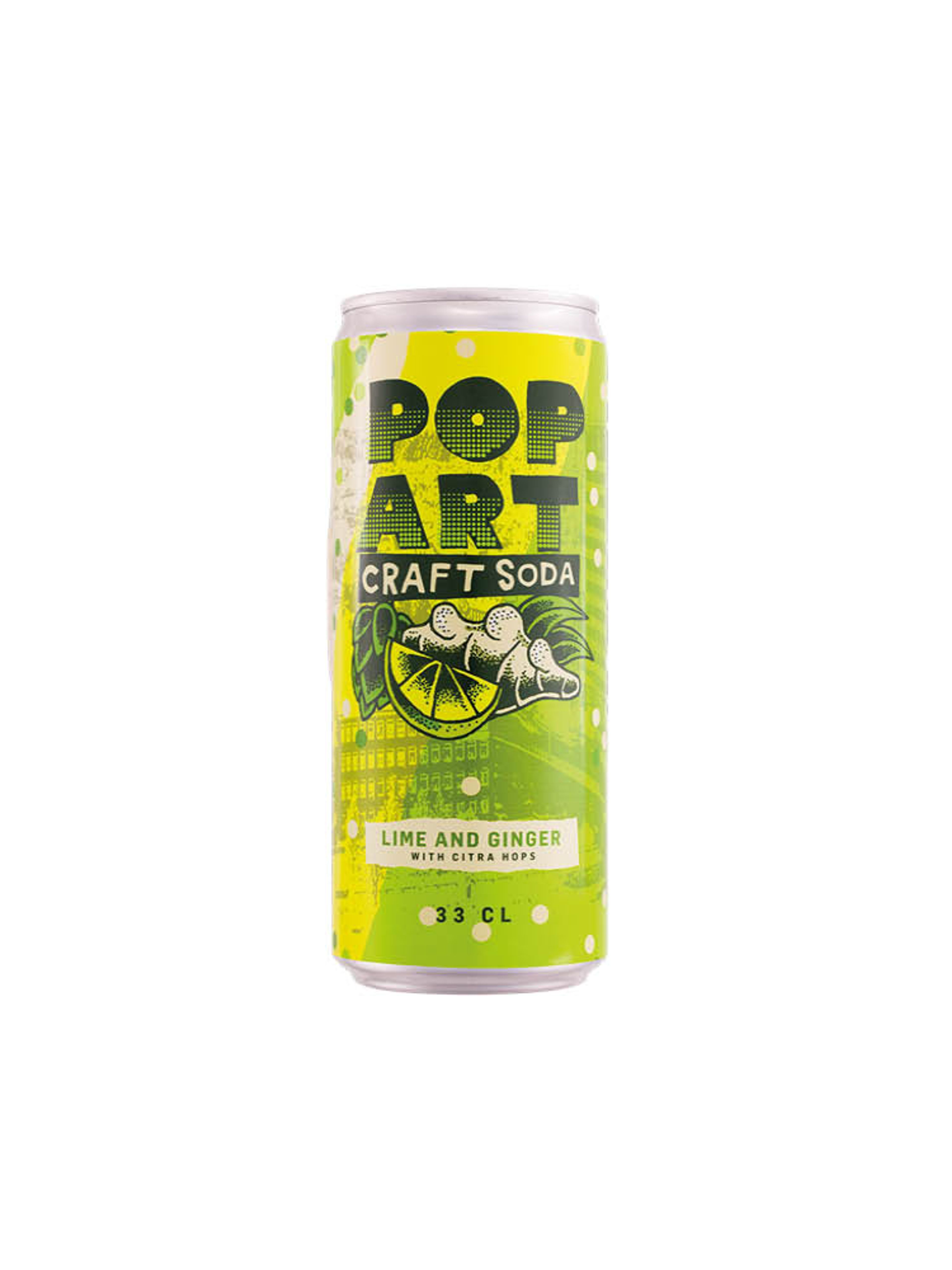 Produktbild som visar Pop Art Lime Ginger från Hammars Bryggeri