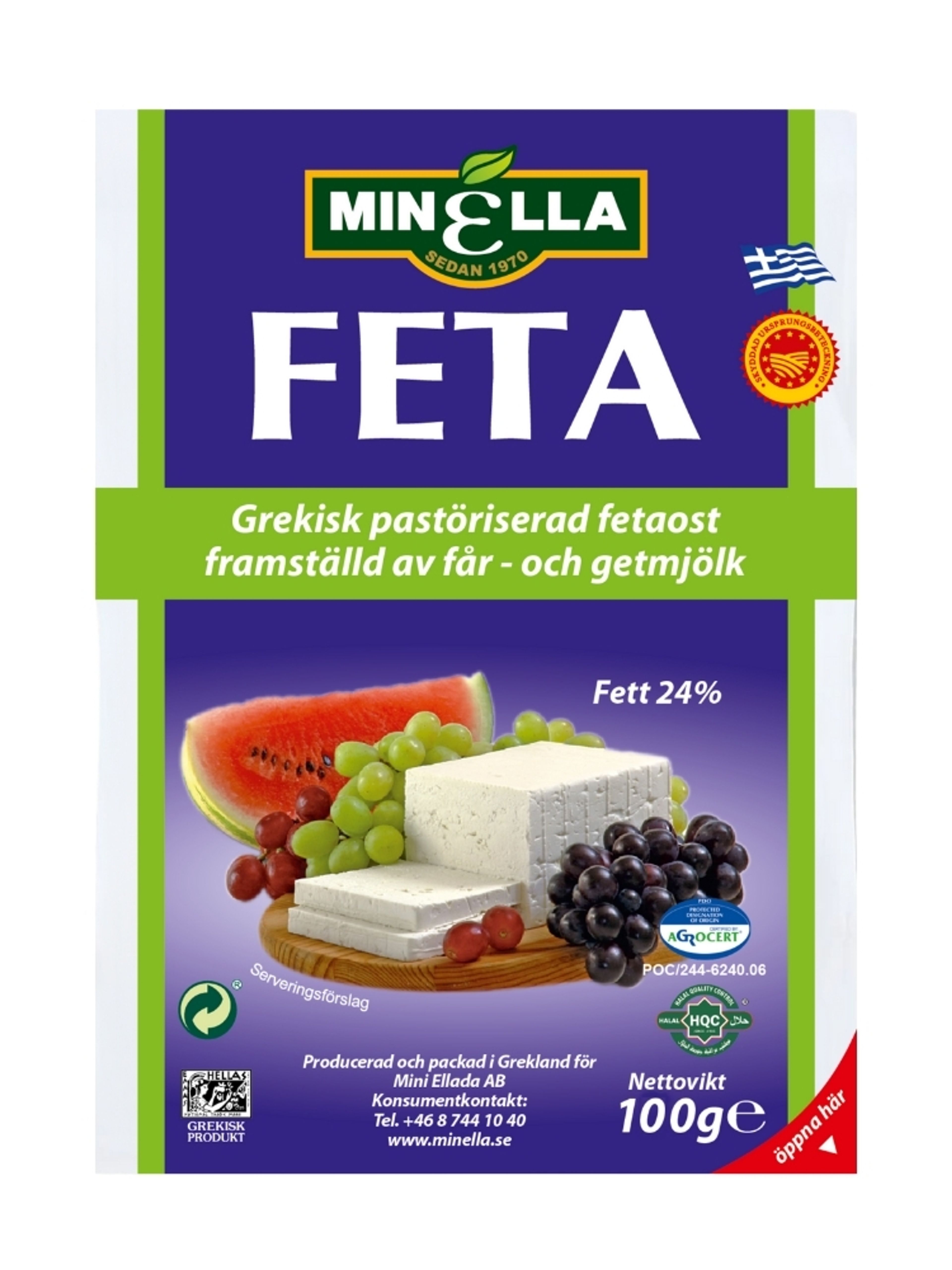 Produktbild som visar Fetaost från Minella
