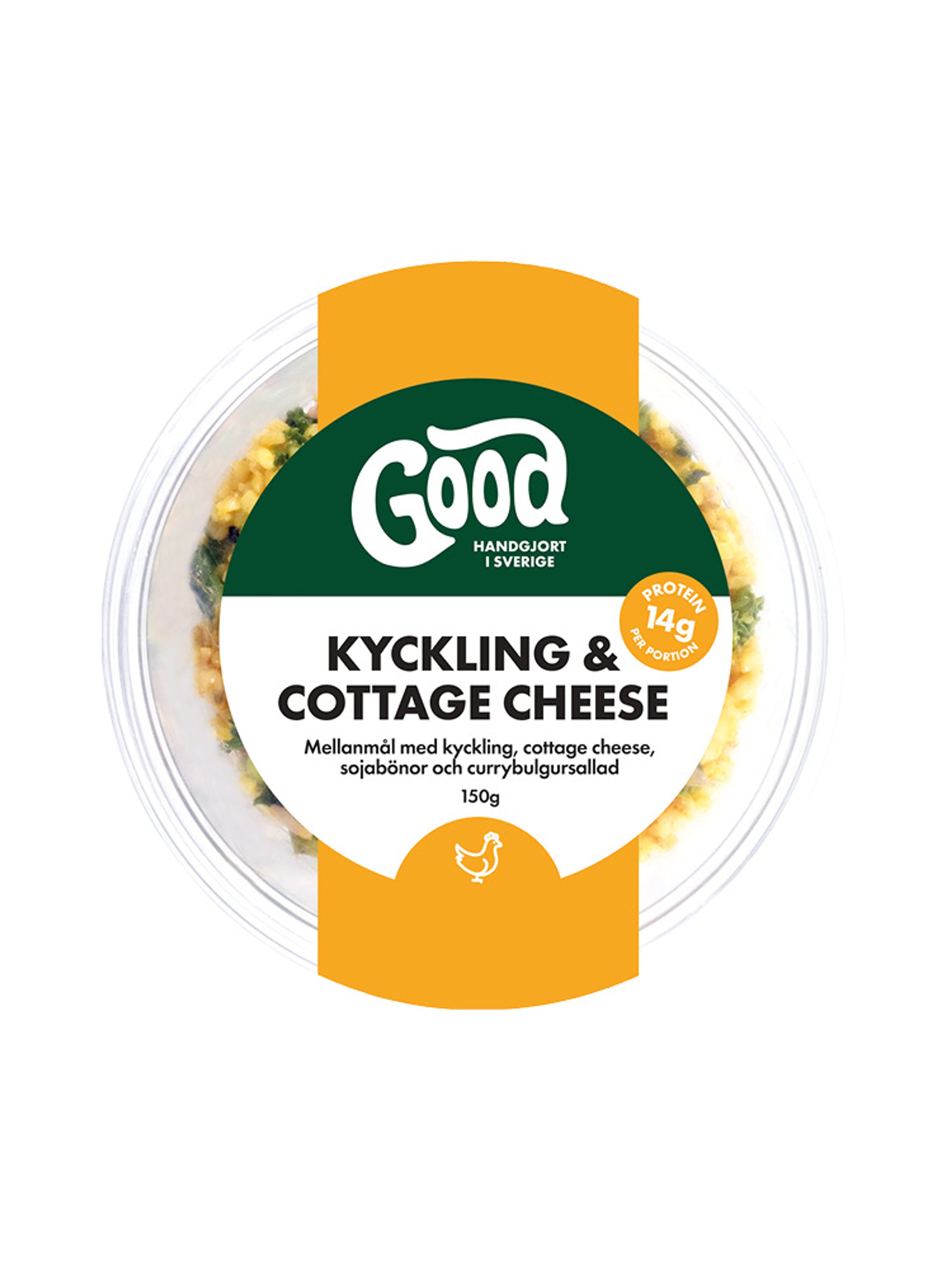 Produktbild som visar Mellanmål Kyckling & cottage cheese från Good