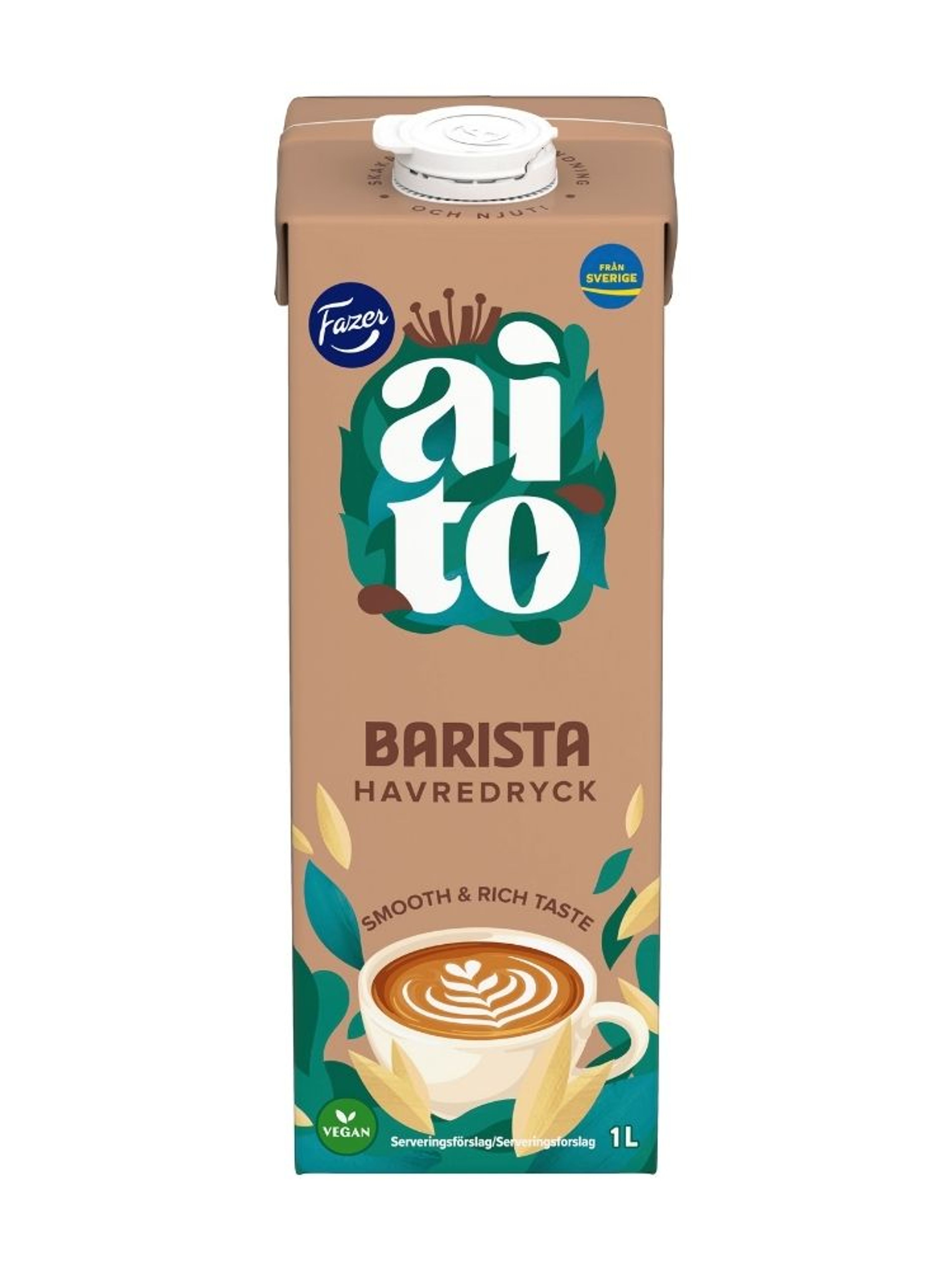 Produktbild som visar Havredryck Barista UHT från Fazer Aito