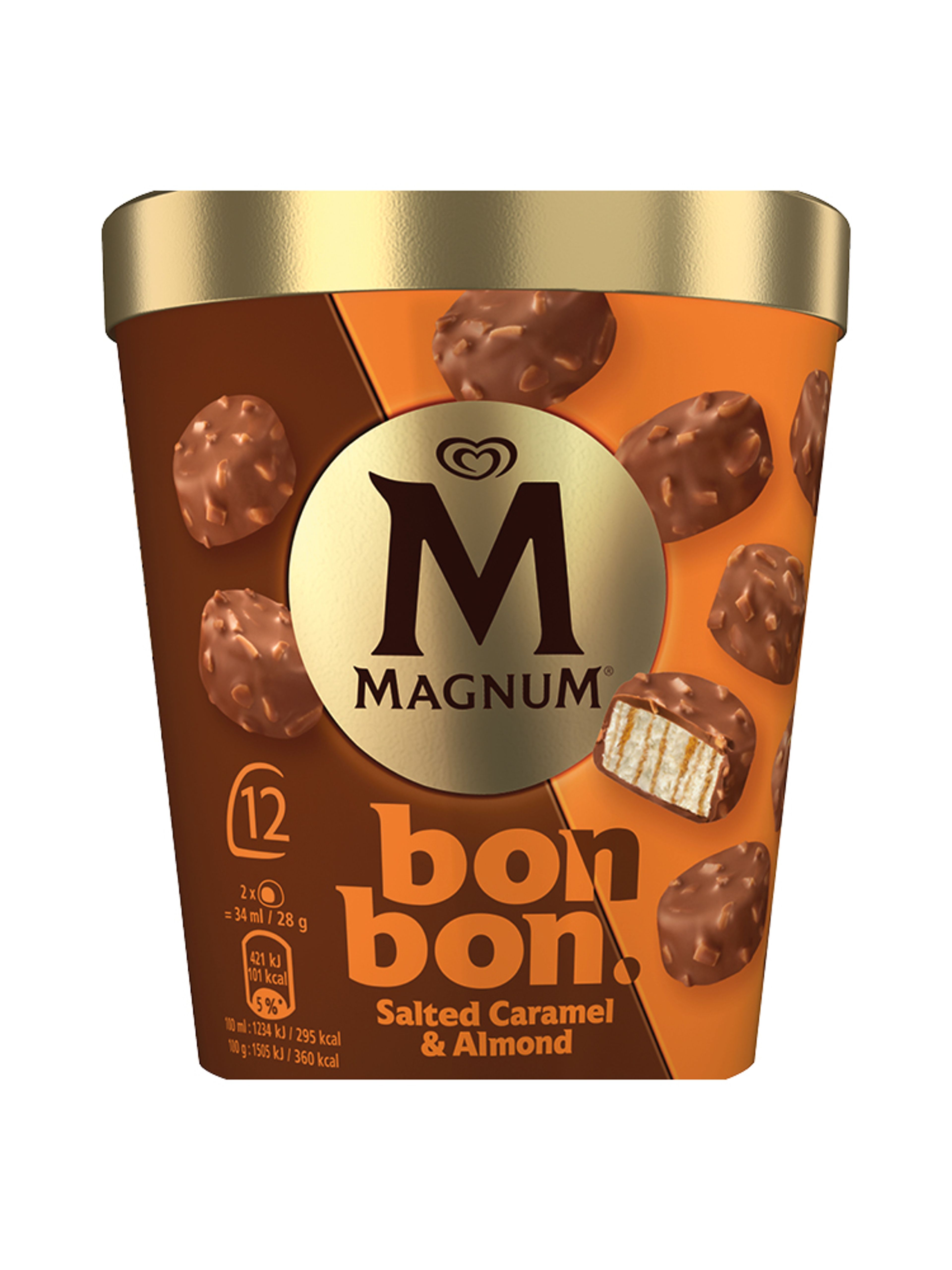 Produktbild som visar Bonbon Salted Caramel & Almond från Magnum