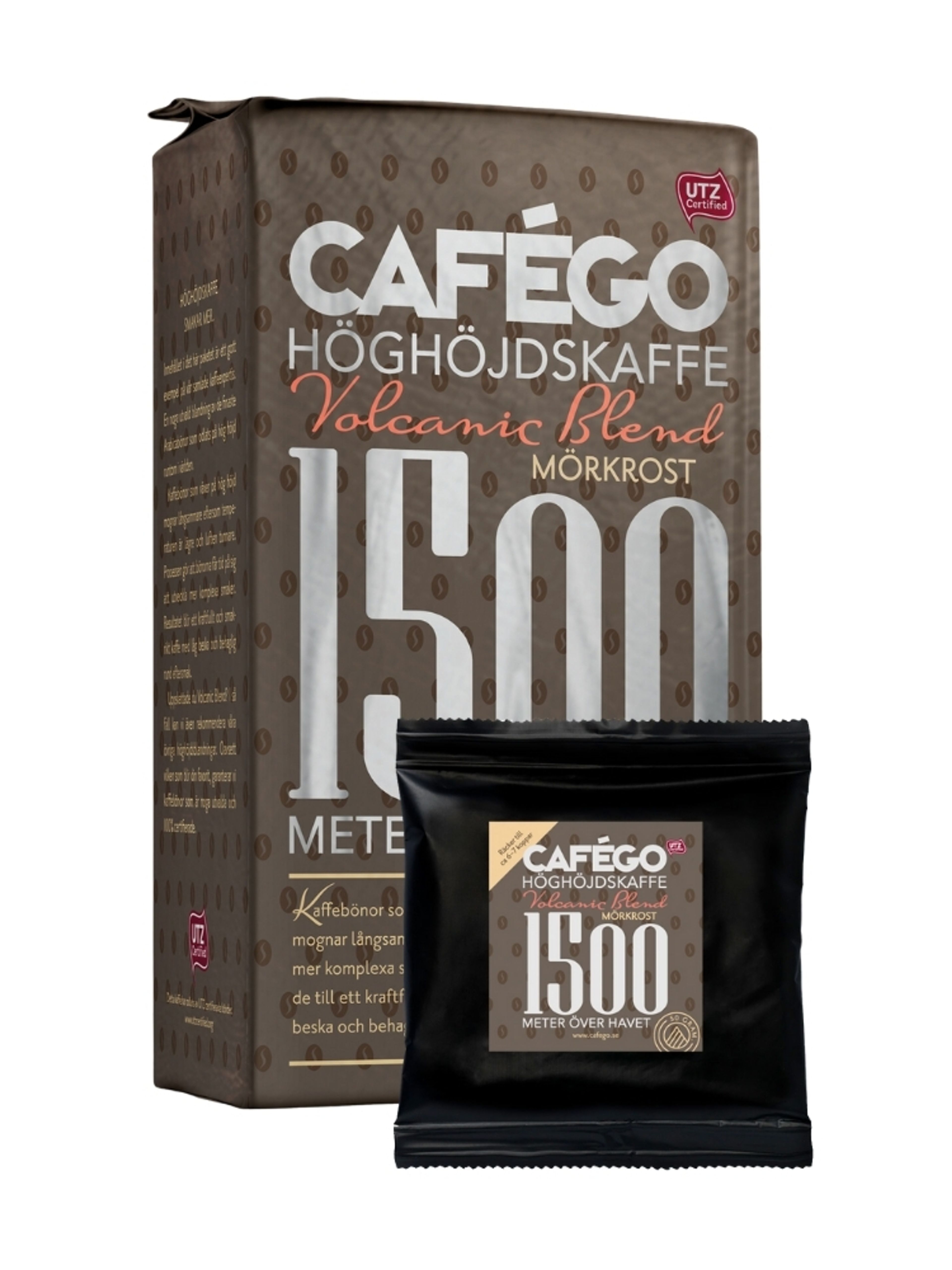 Produktbild som visar Kaffe Volcanic Blend (provpåse) från Cafégo
