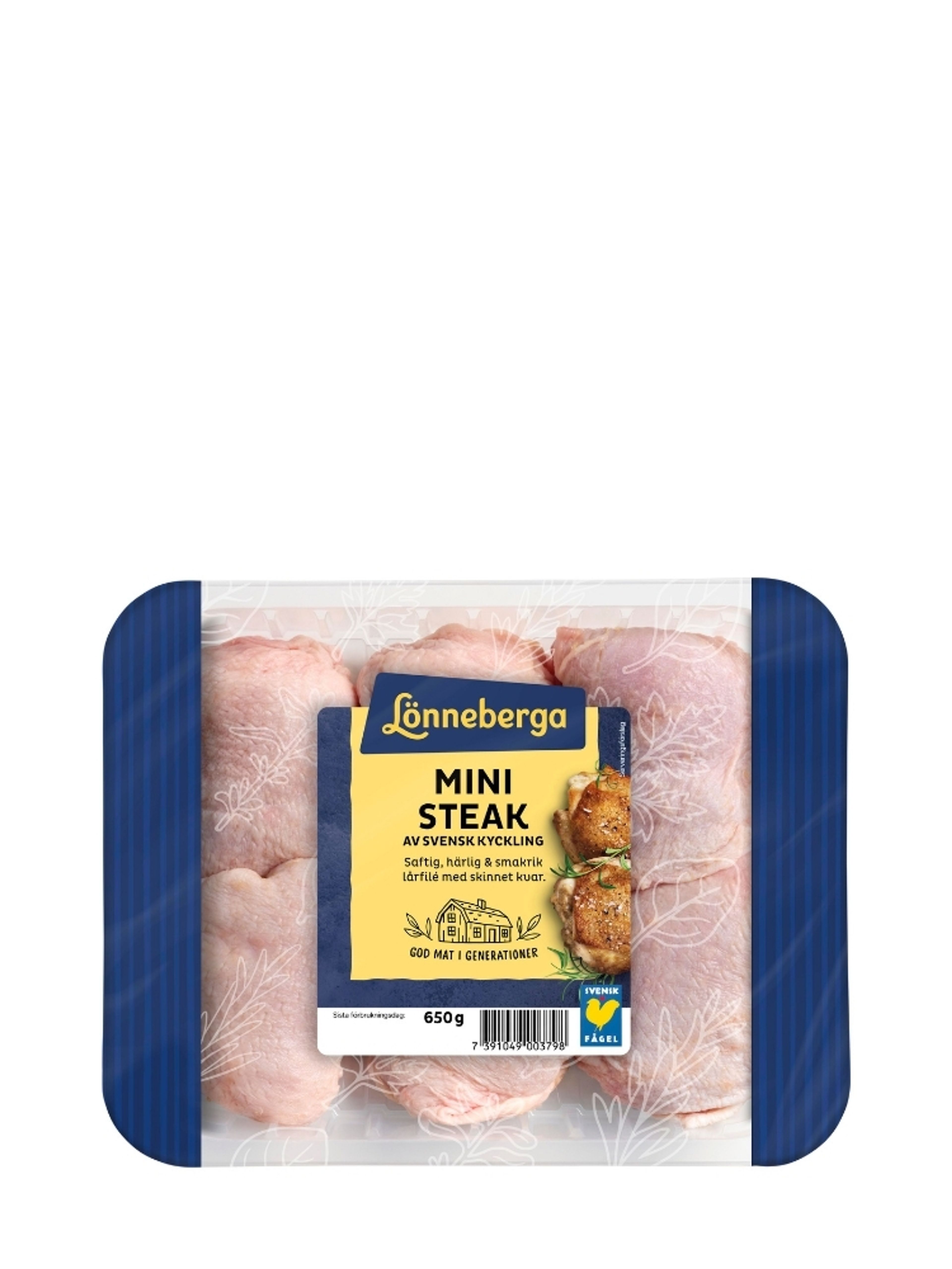Produktbild som visar Kyckling Ministeak från Lönneberga