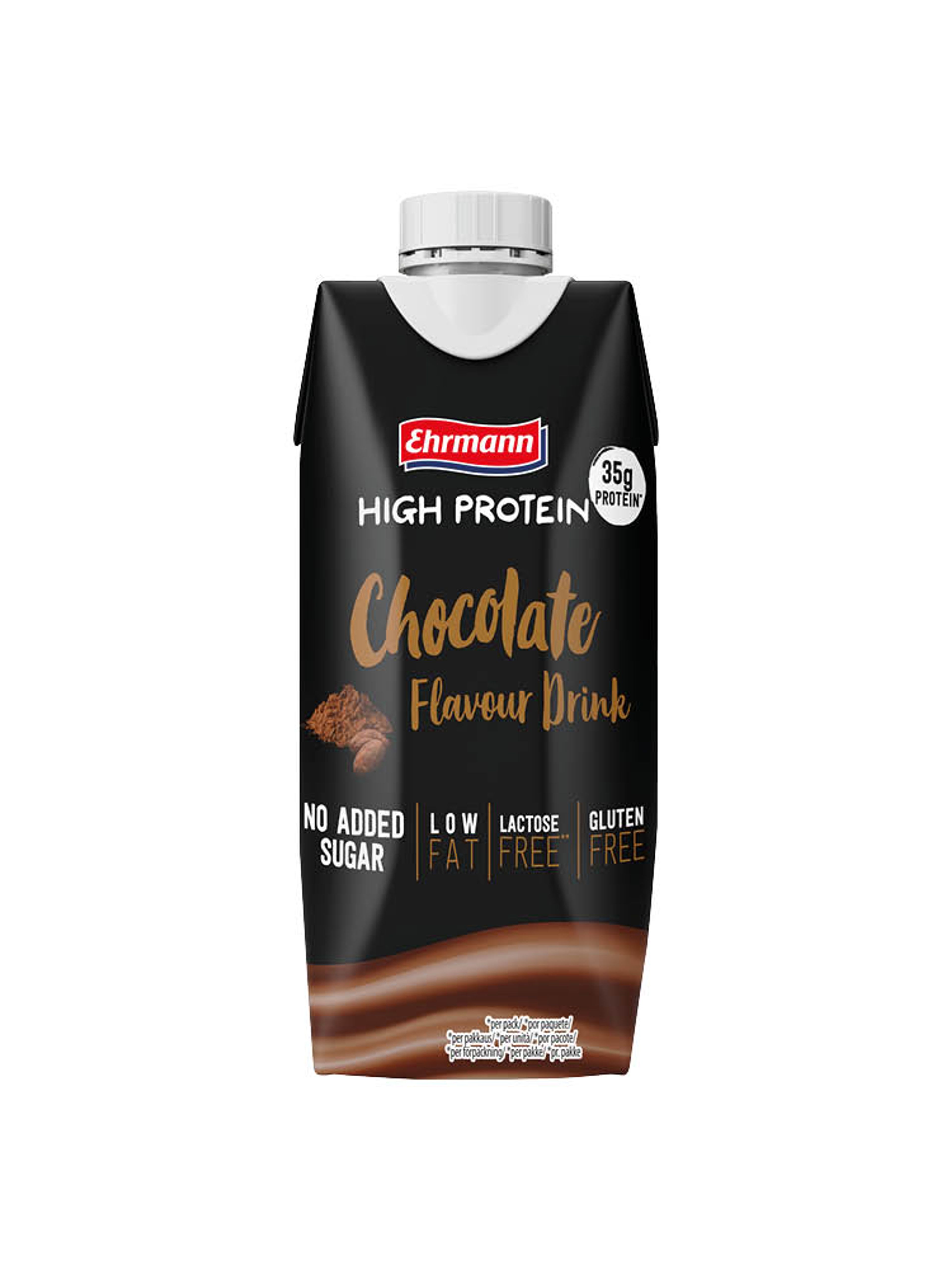 Produktbild som visar High Protein Drink Choklad från Ehrmann